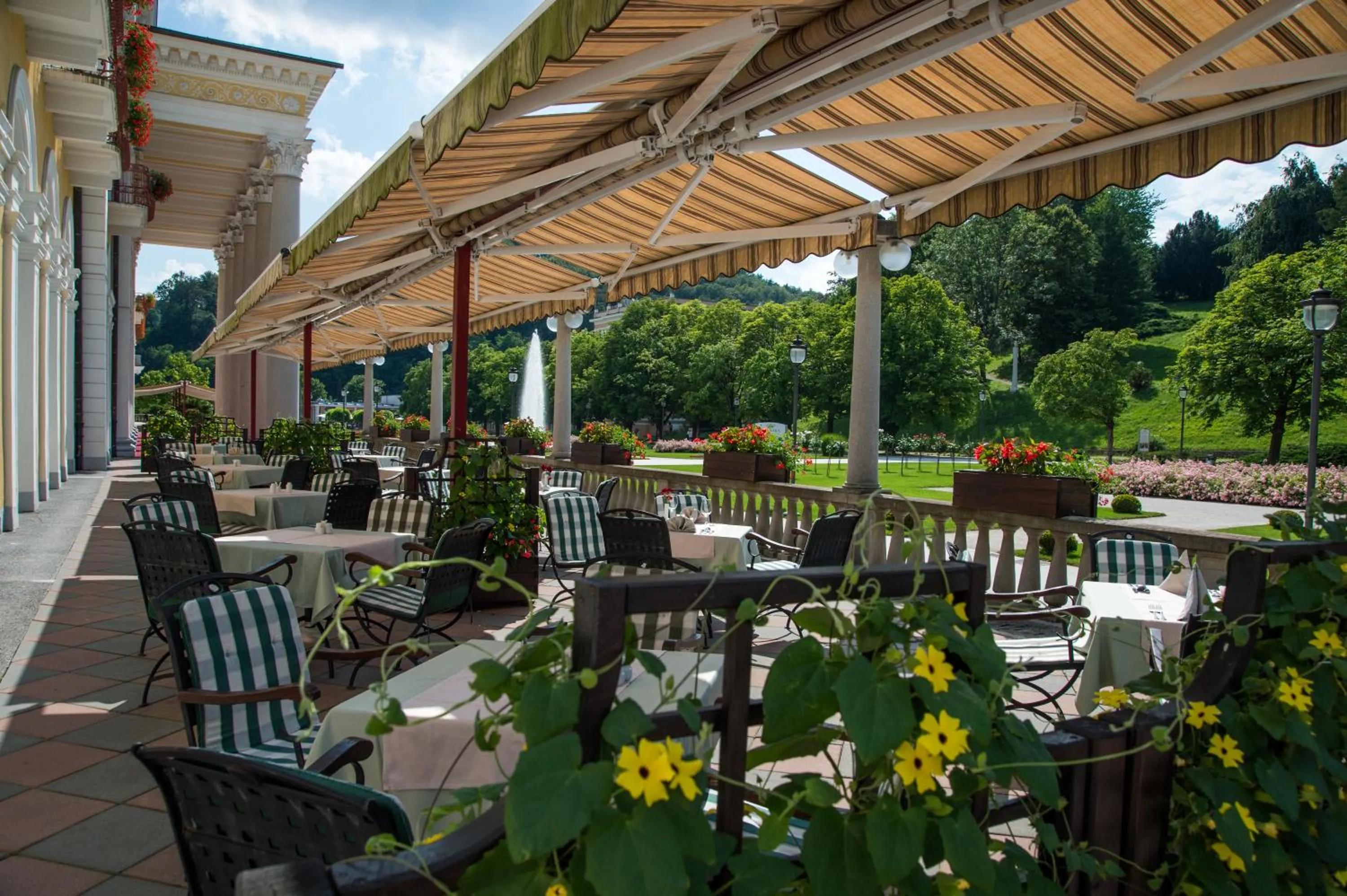 Patio in Grand Hotel Rogaska