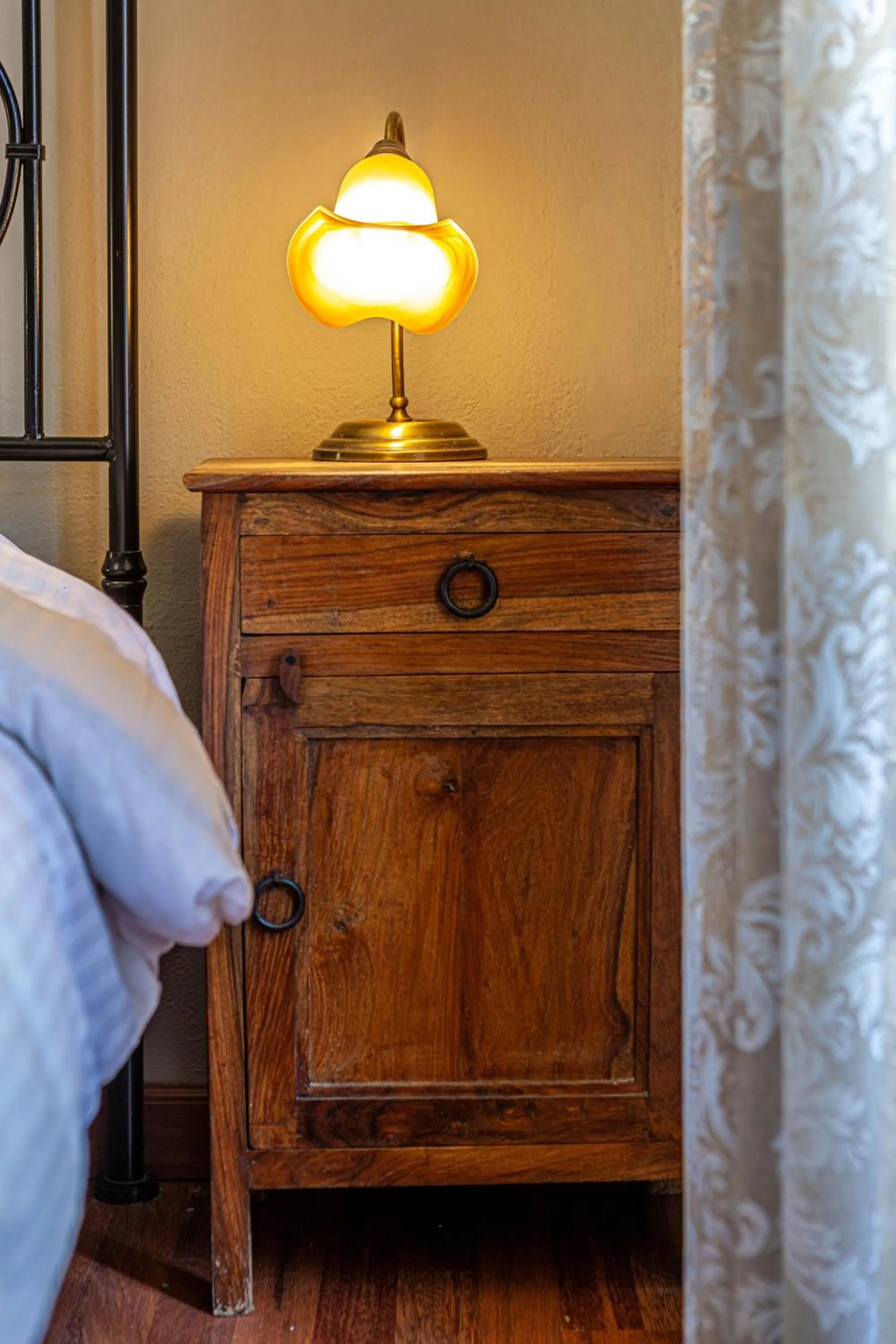 Decorative detail, Bed in Althaia Pension