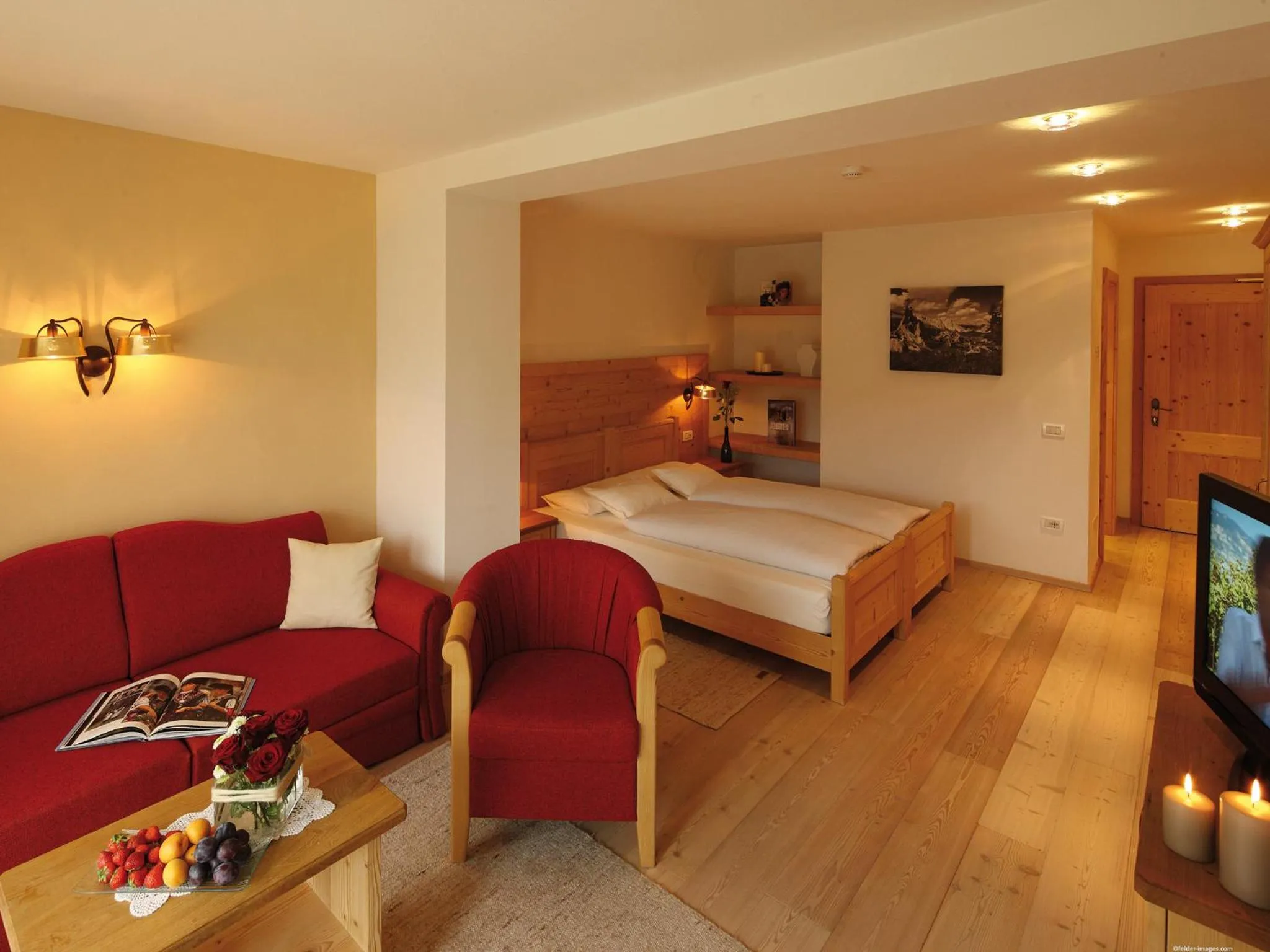 Bed in Hotel Gran Paradiso