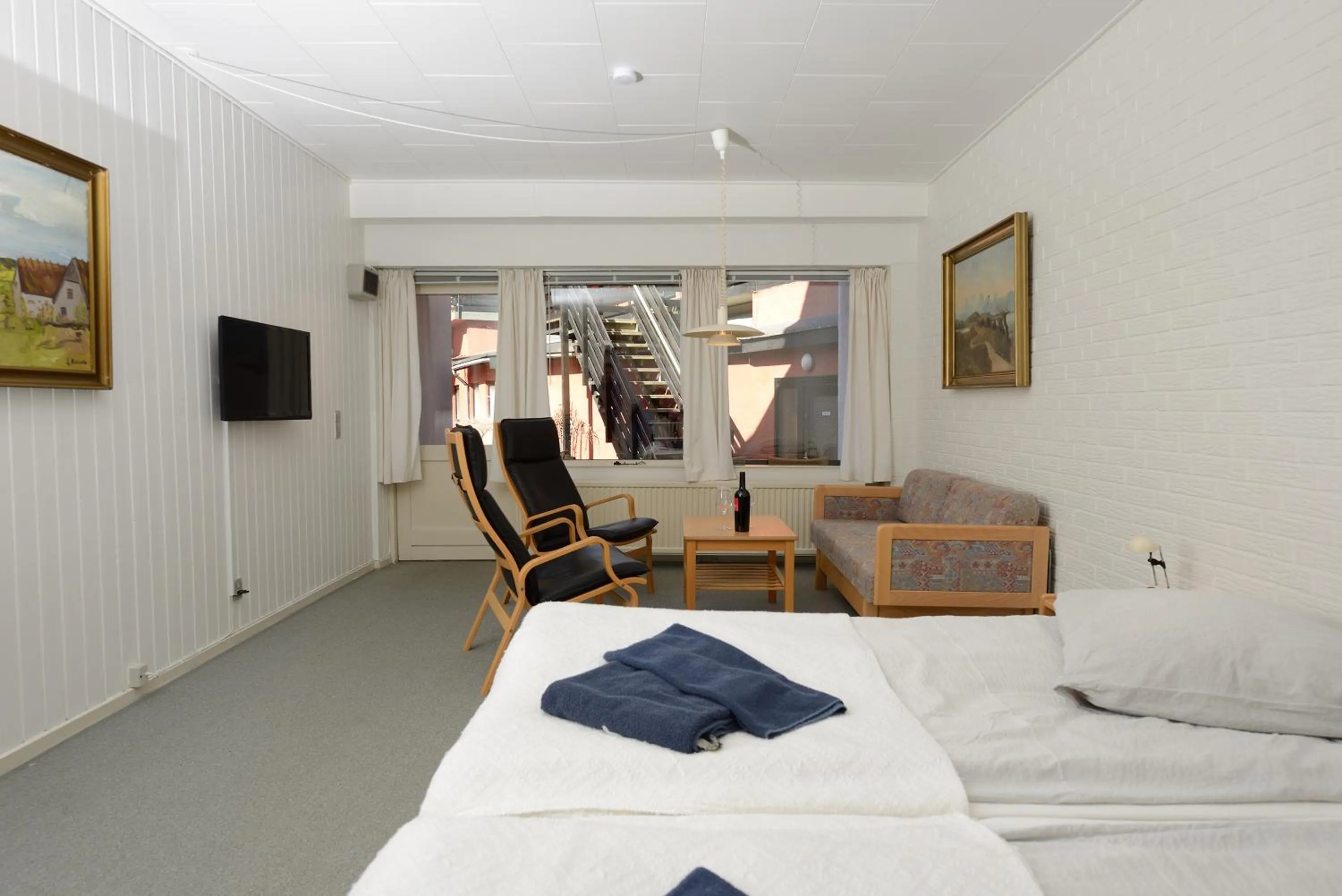 Bed in Hotel Gudhjem