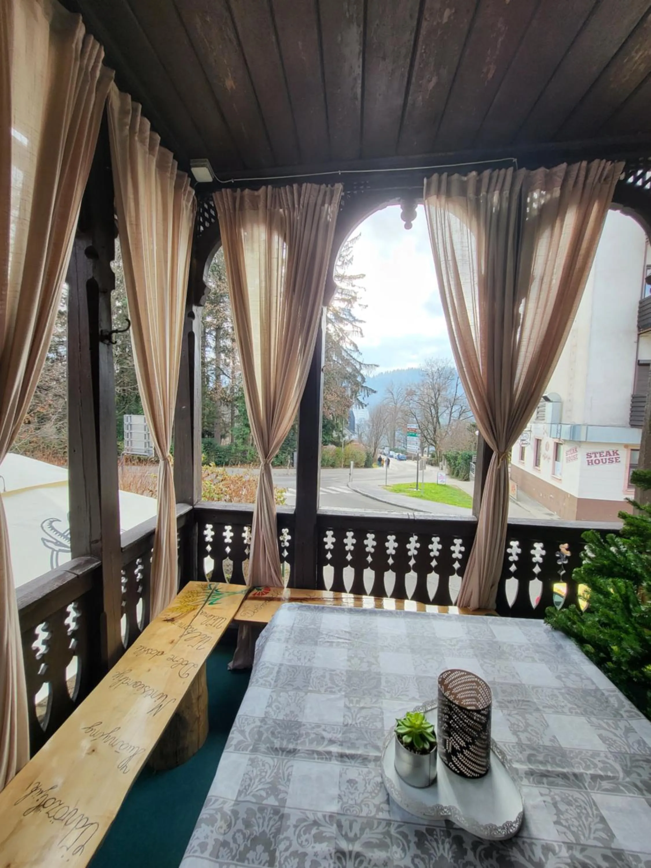 Patio in Bus Station Beds