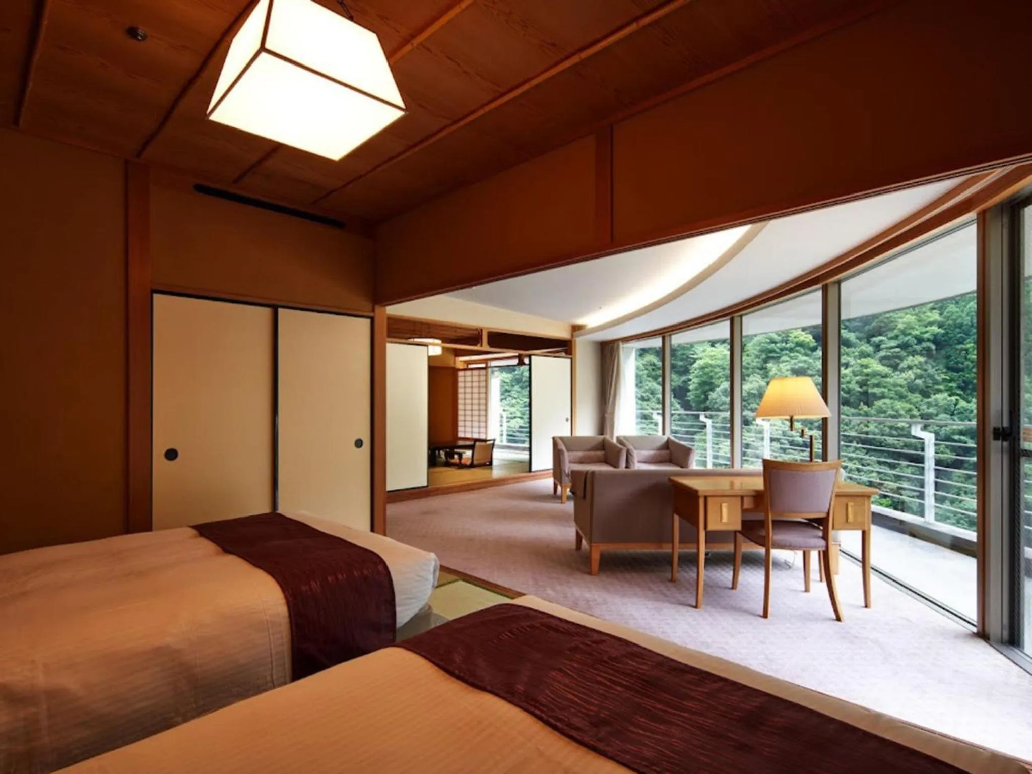 Photo of the whole room, Bed in Entaijiso