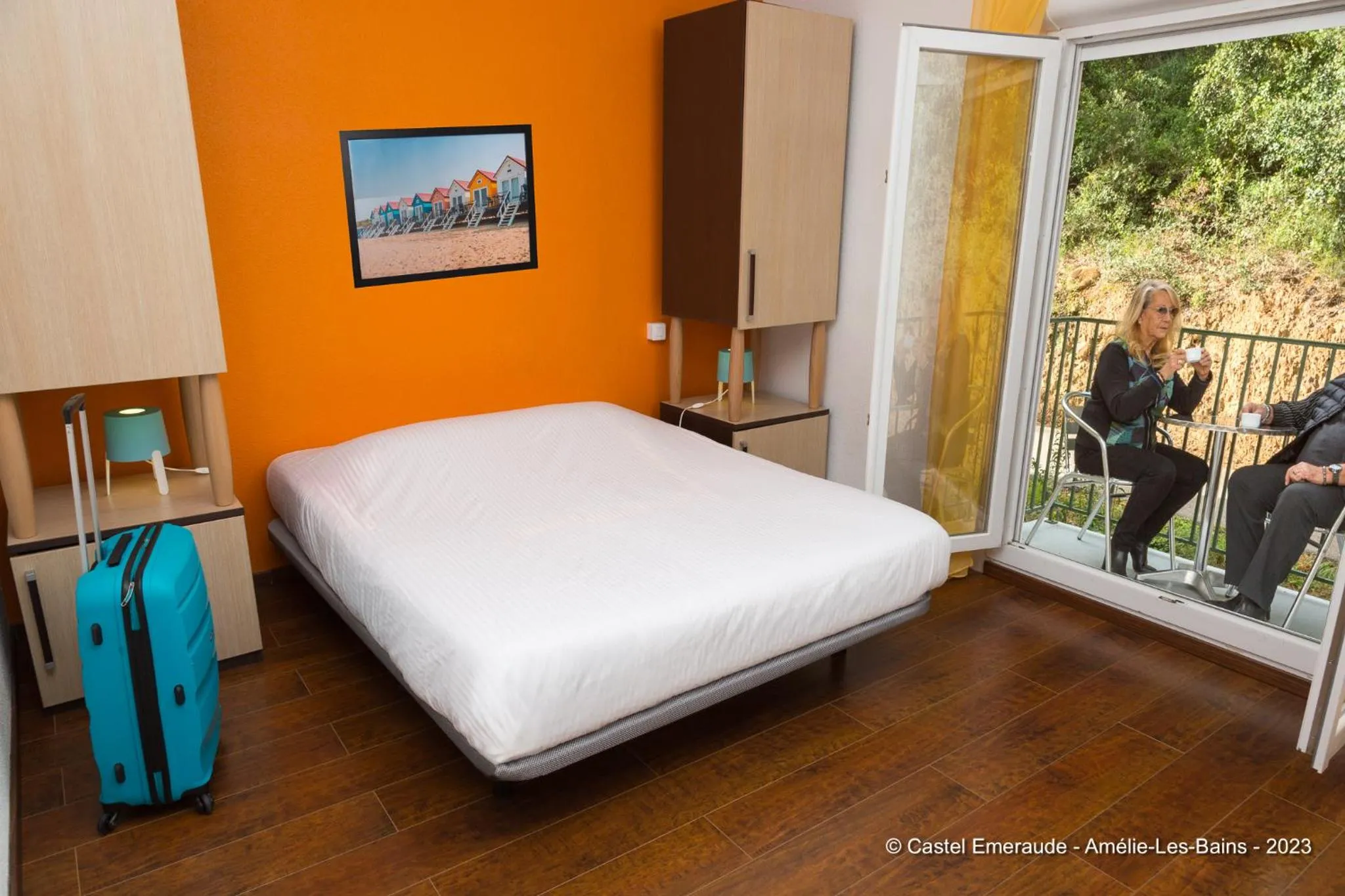 Bed in Appart'Hotel Castel Emeraude, Charme et Caractère