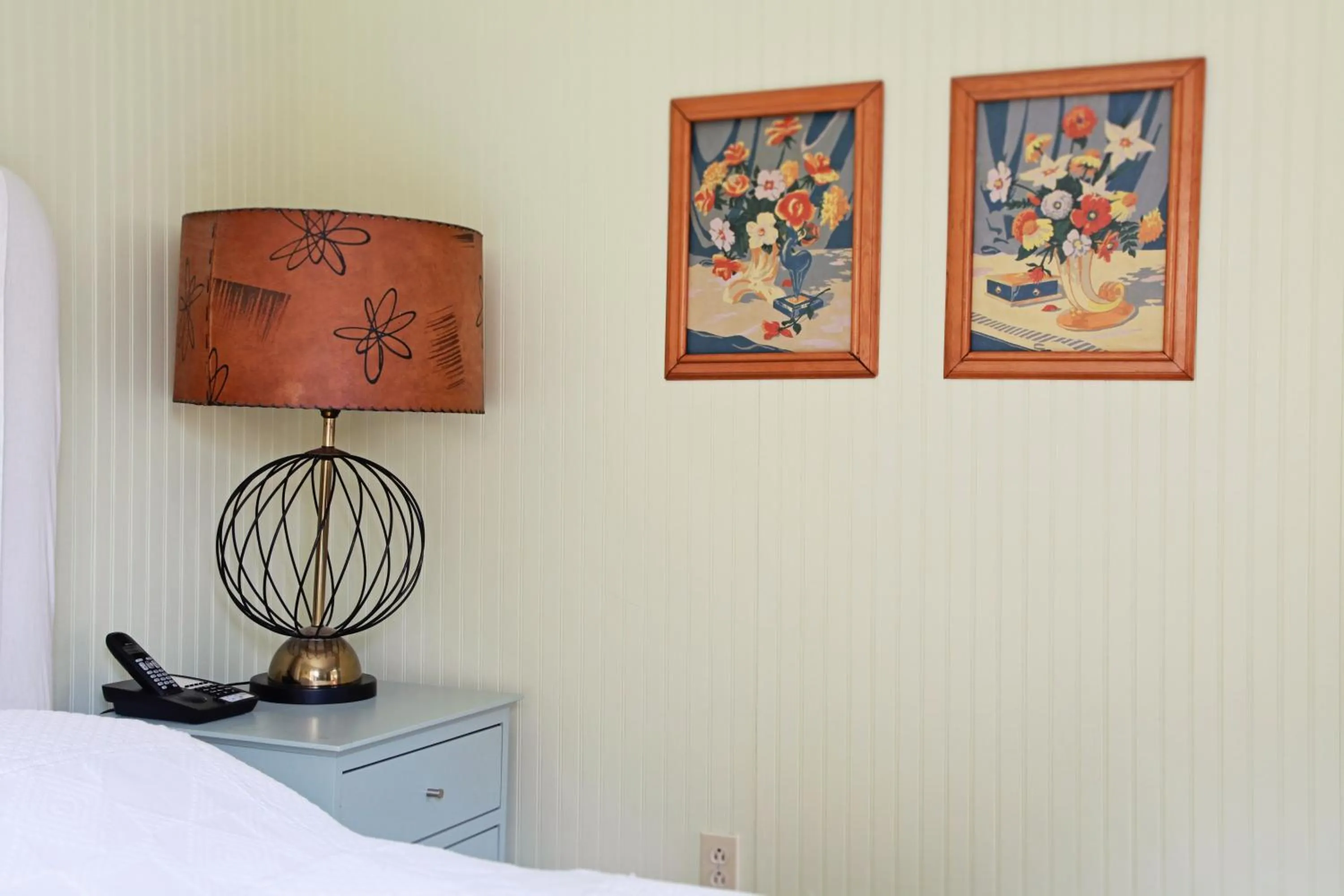 Decorative detail, Bed in The Porches Inn at Mass MoCA