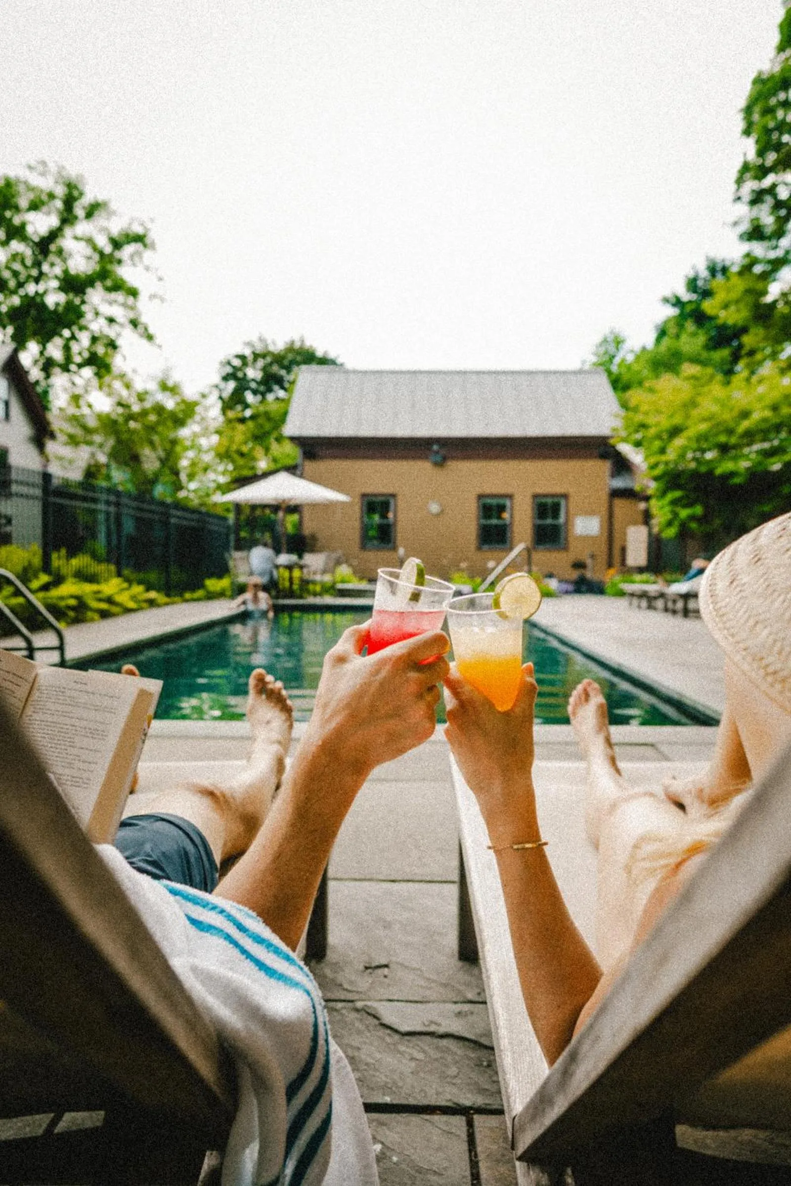 Swimming pool in The Porches Inn at Mass MoCA