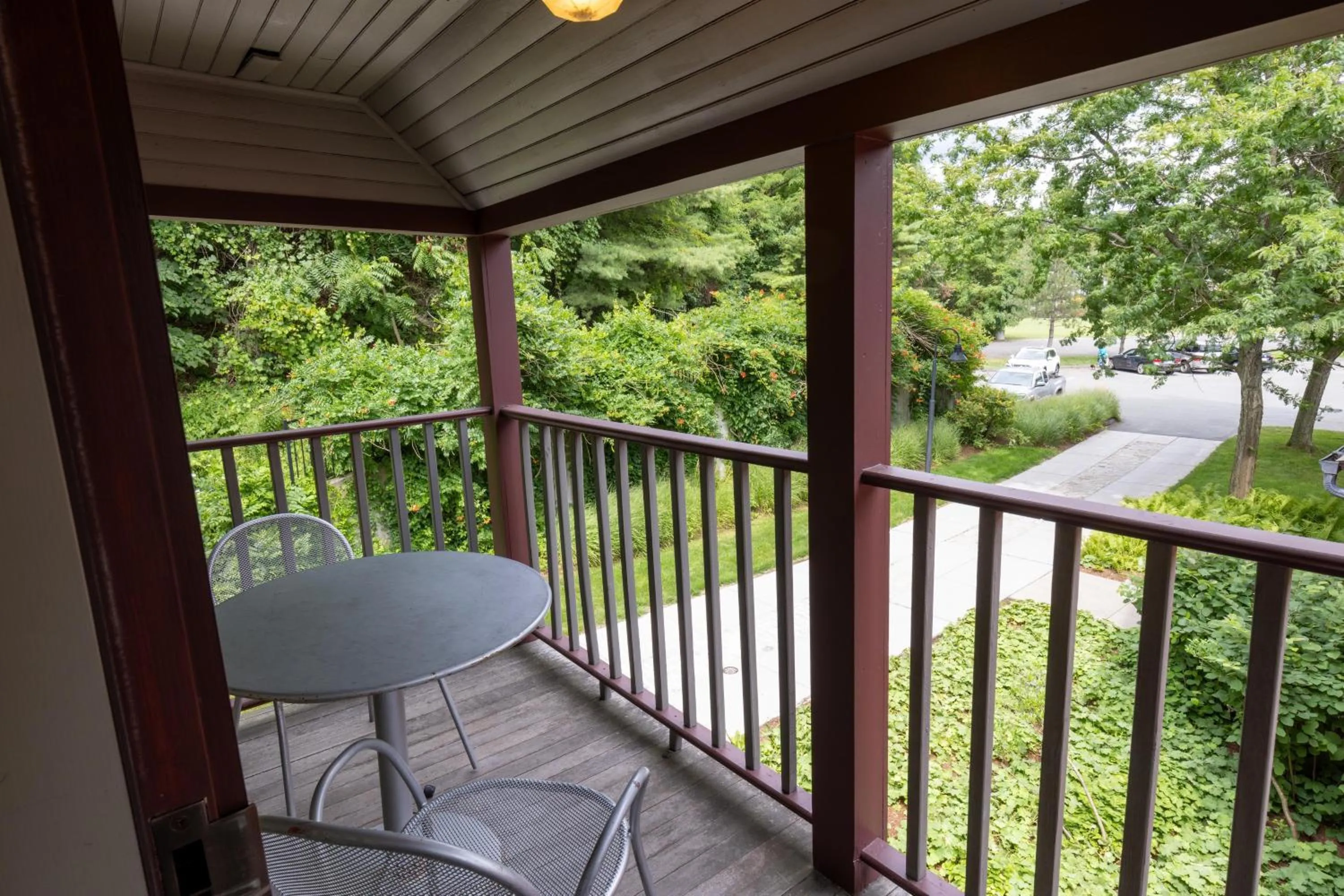 Patio in The Porches Inn at Mass MoCA