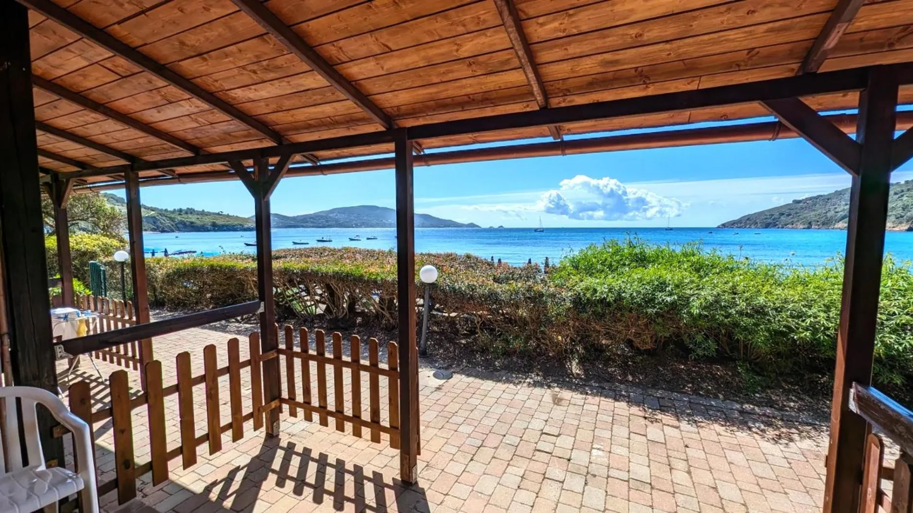 Patio in Hotel Capo Sud