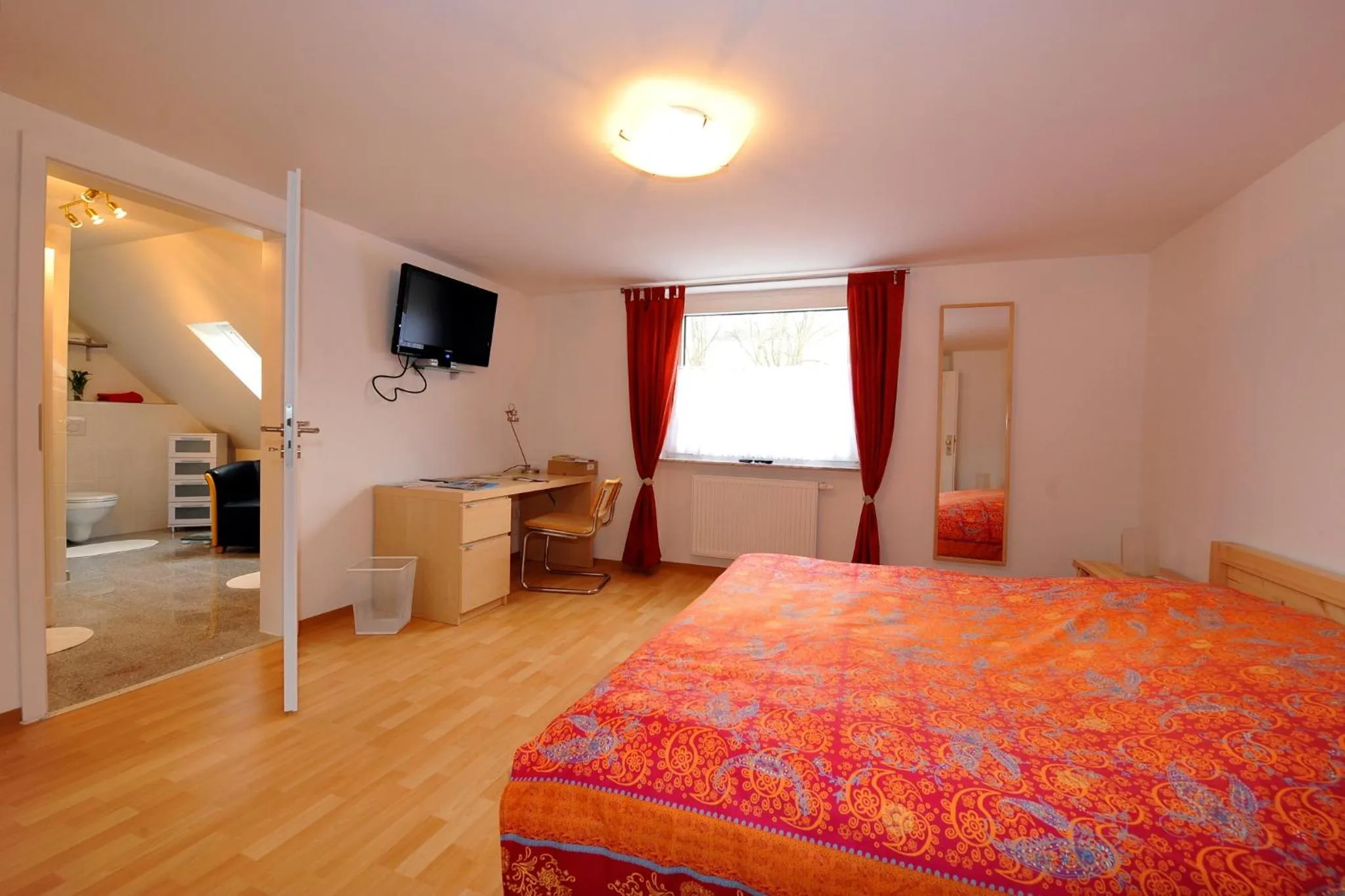 Bedroom, Bed in Gästehaus Perrin