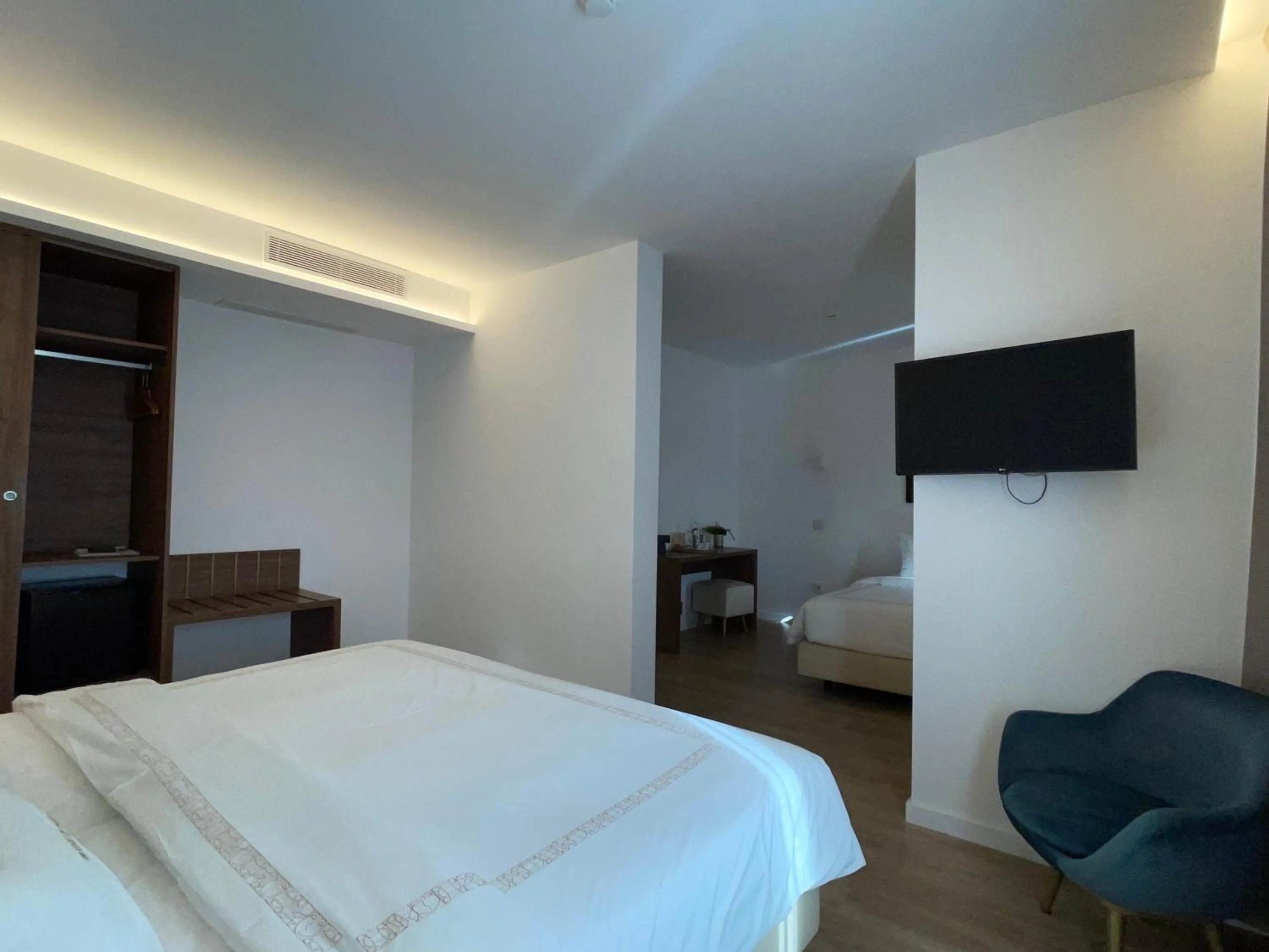 Bed in Hotel Moutados