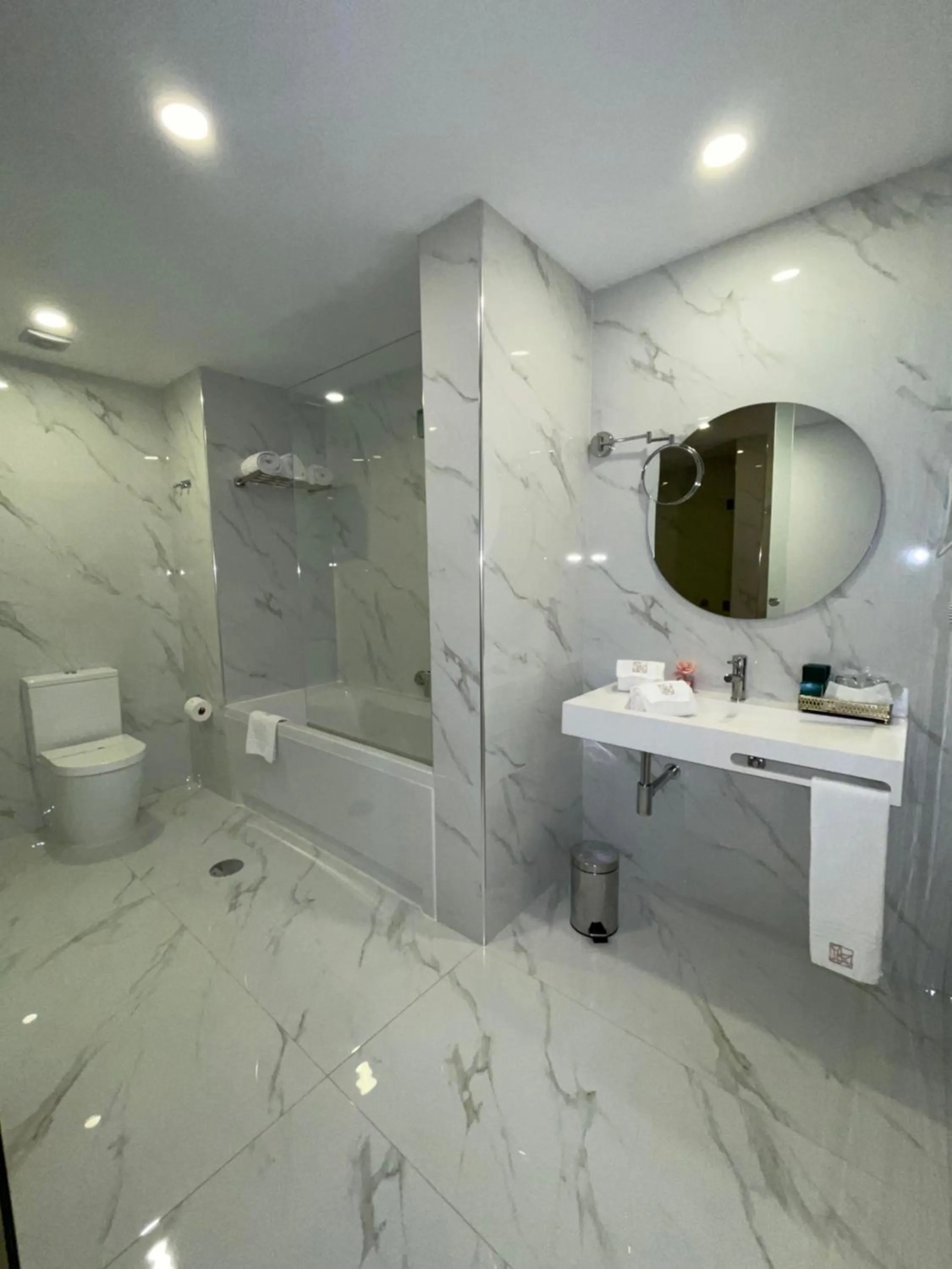 Bathroom in Hotel Moutados