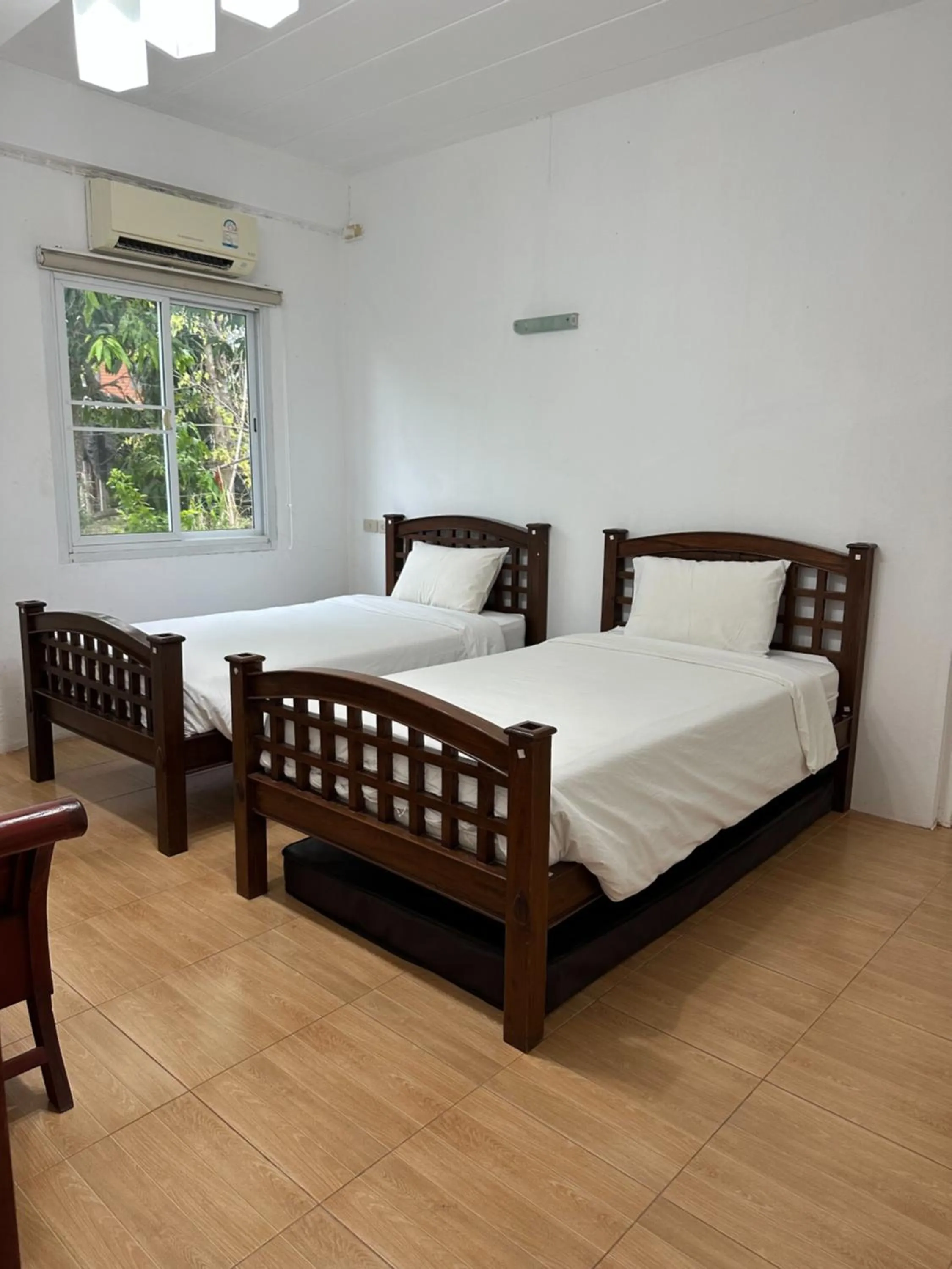 Bed in Blue Sky Villa Khao Yai