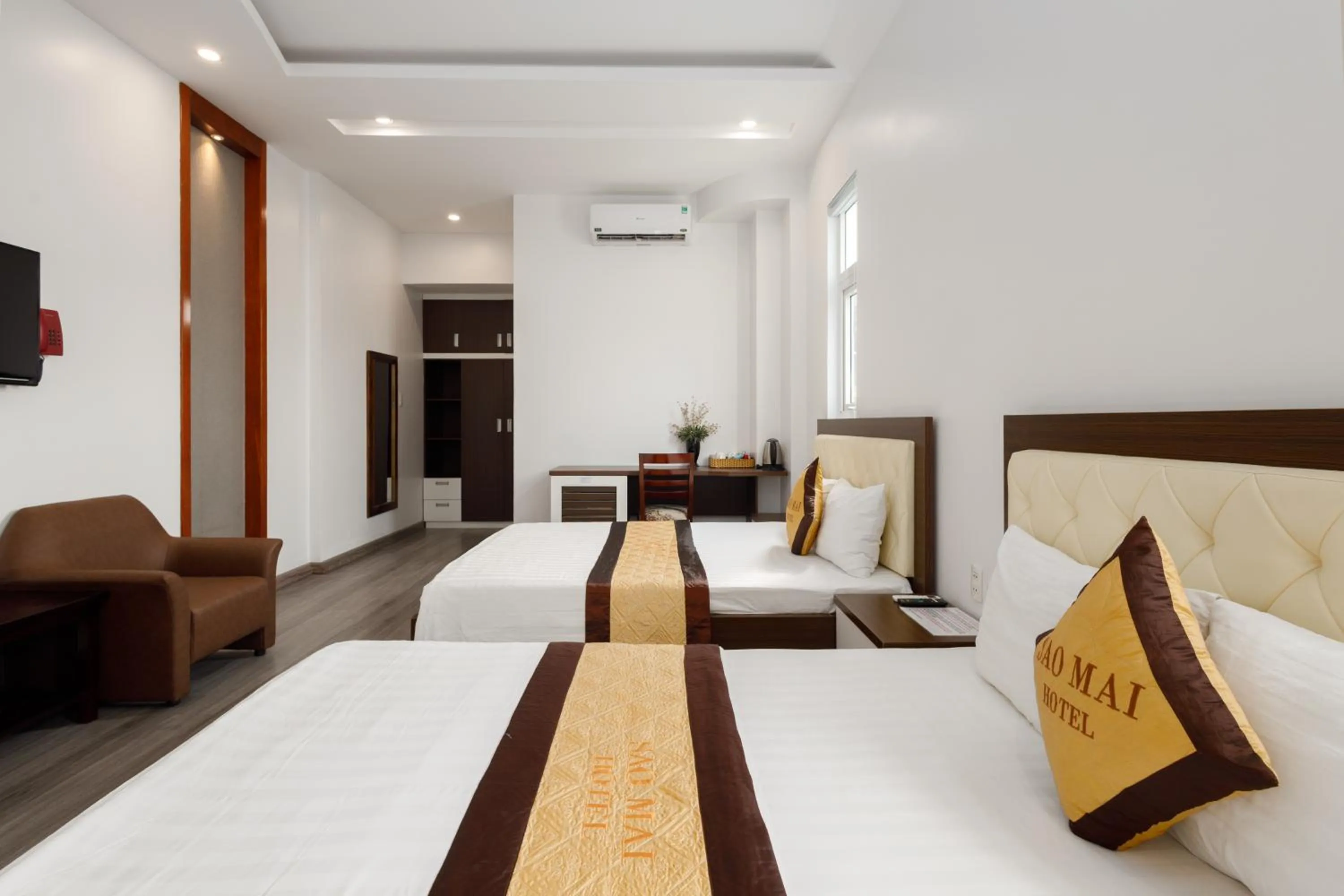 Bed in Sao Mai Hotel & Apartment