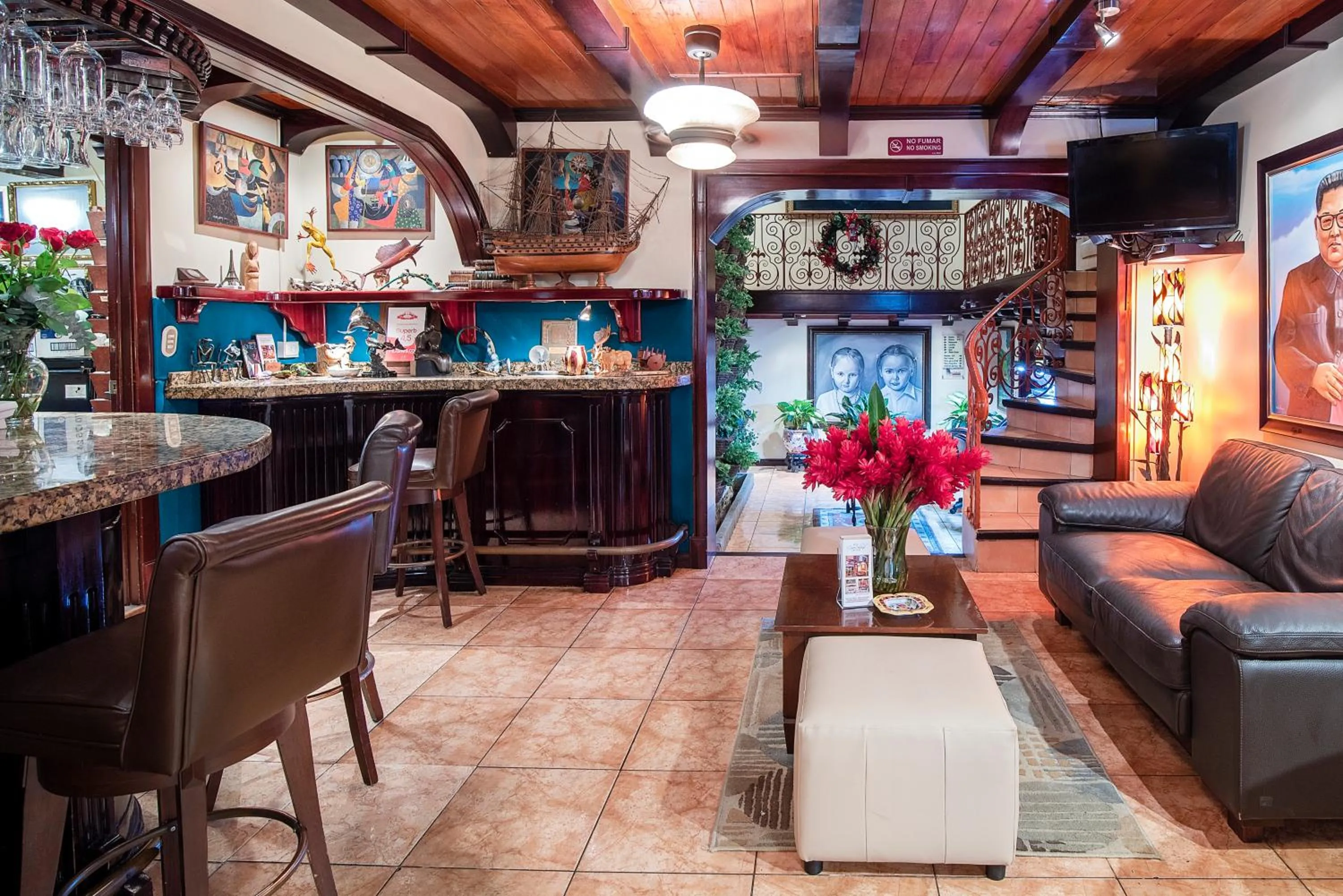 Lobby or reception in Hotel Casa Roland San Jose