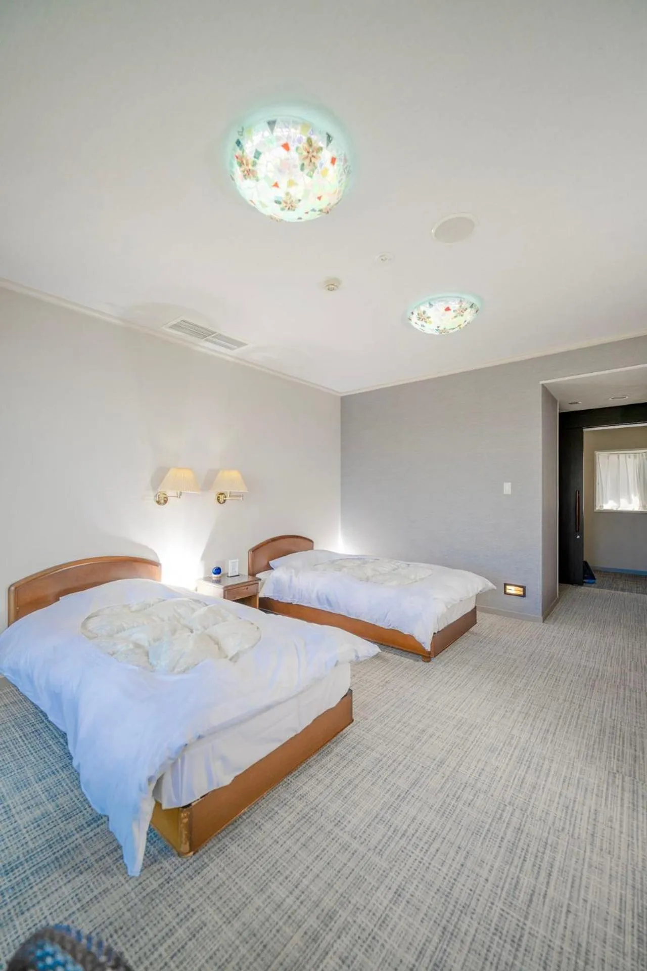 Bed in Manazuru Marin Hotel