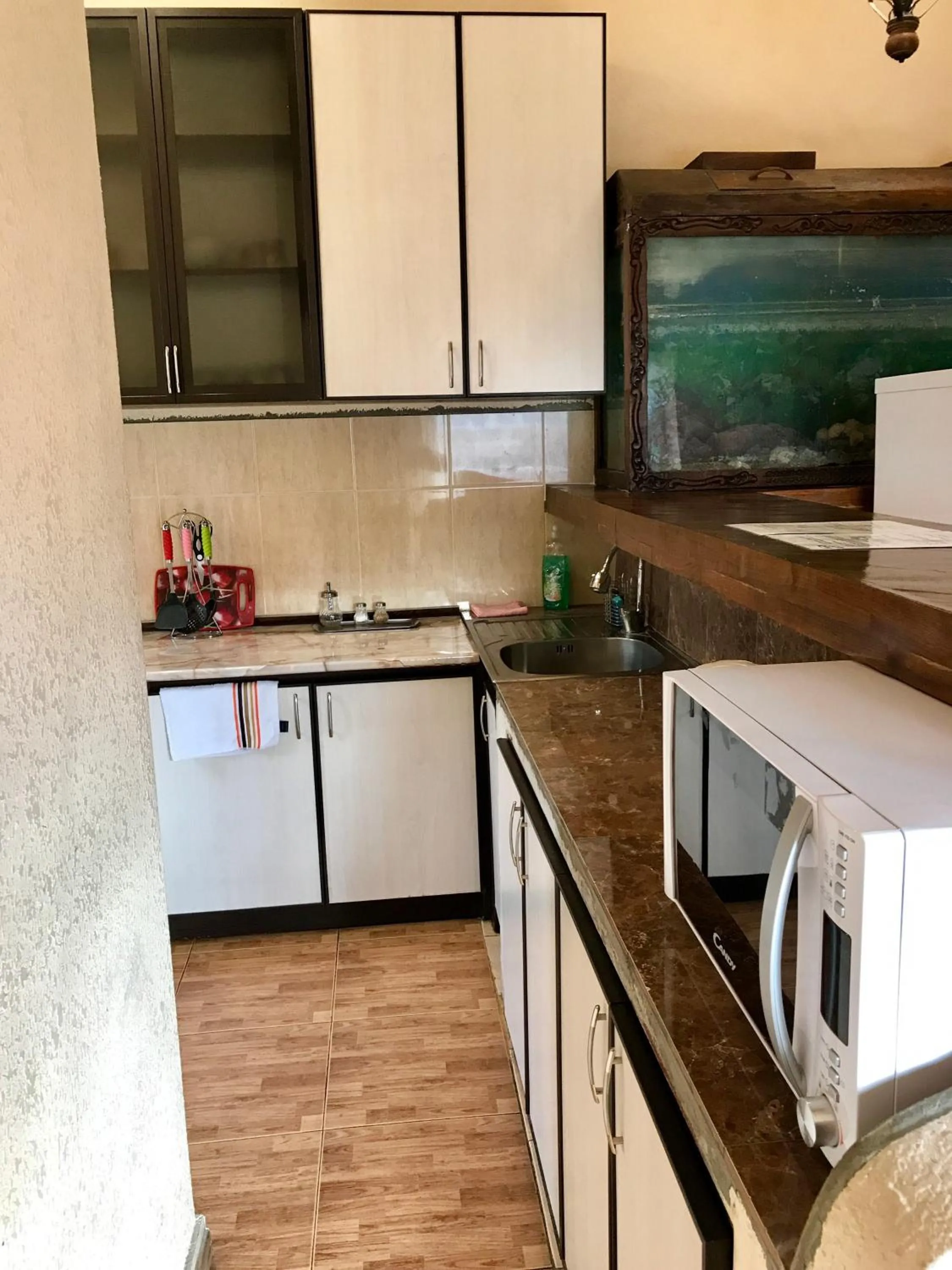 Kitchen or kitchenette in Tatev Apartments