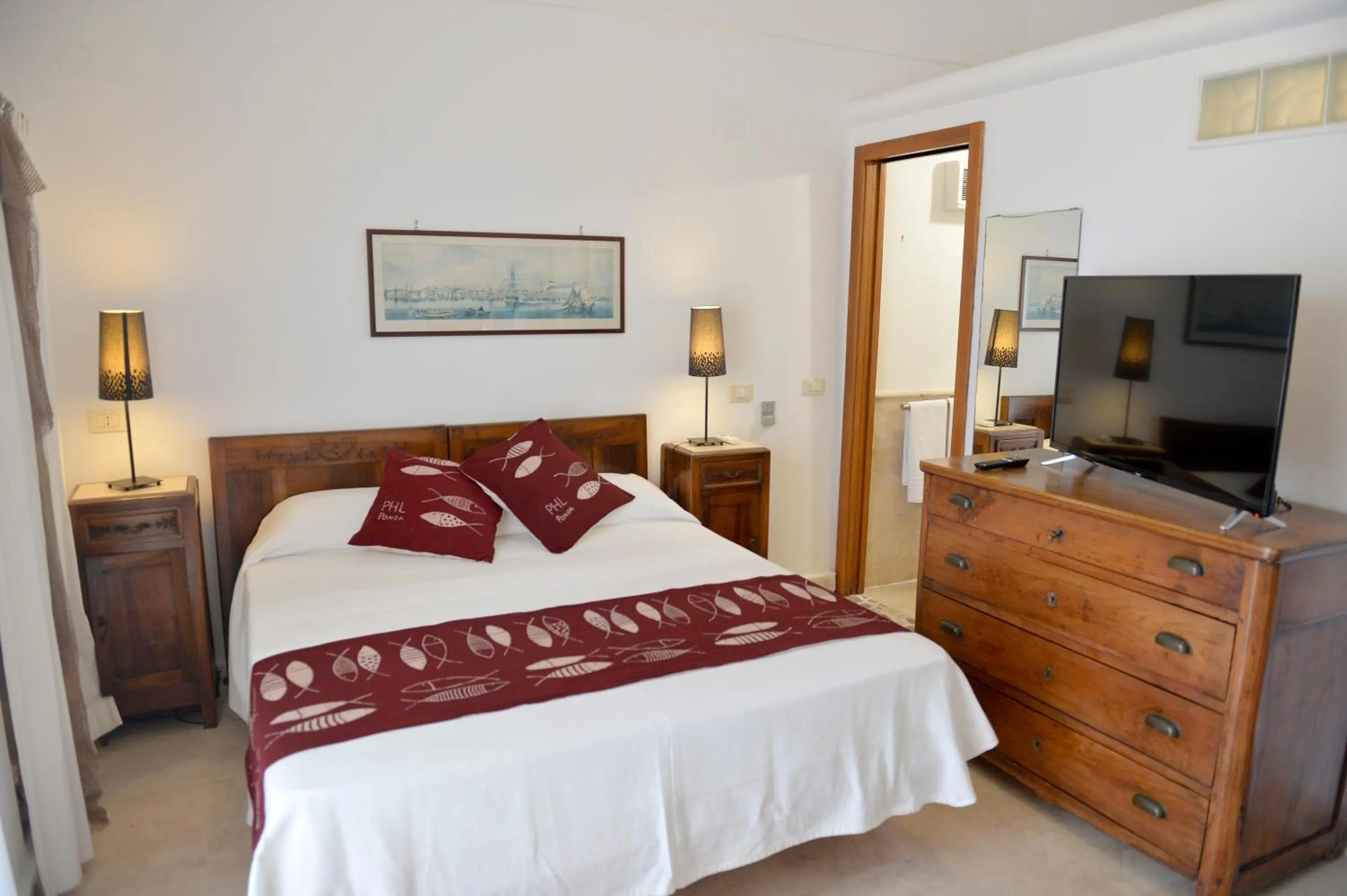 Bed in Piccolo Hotel Luisa