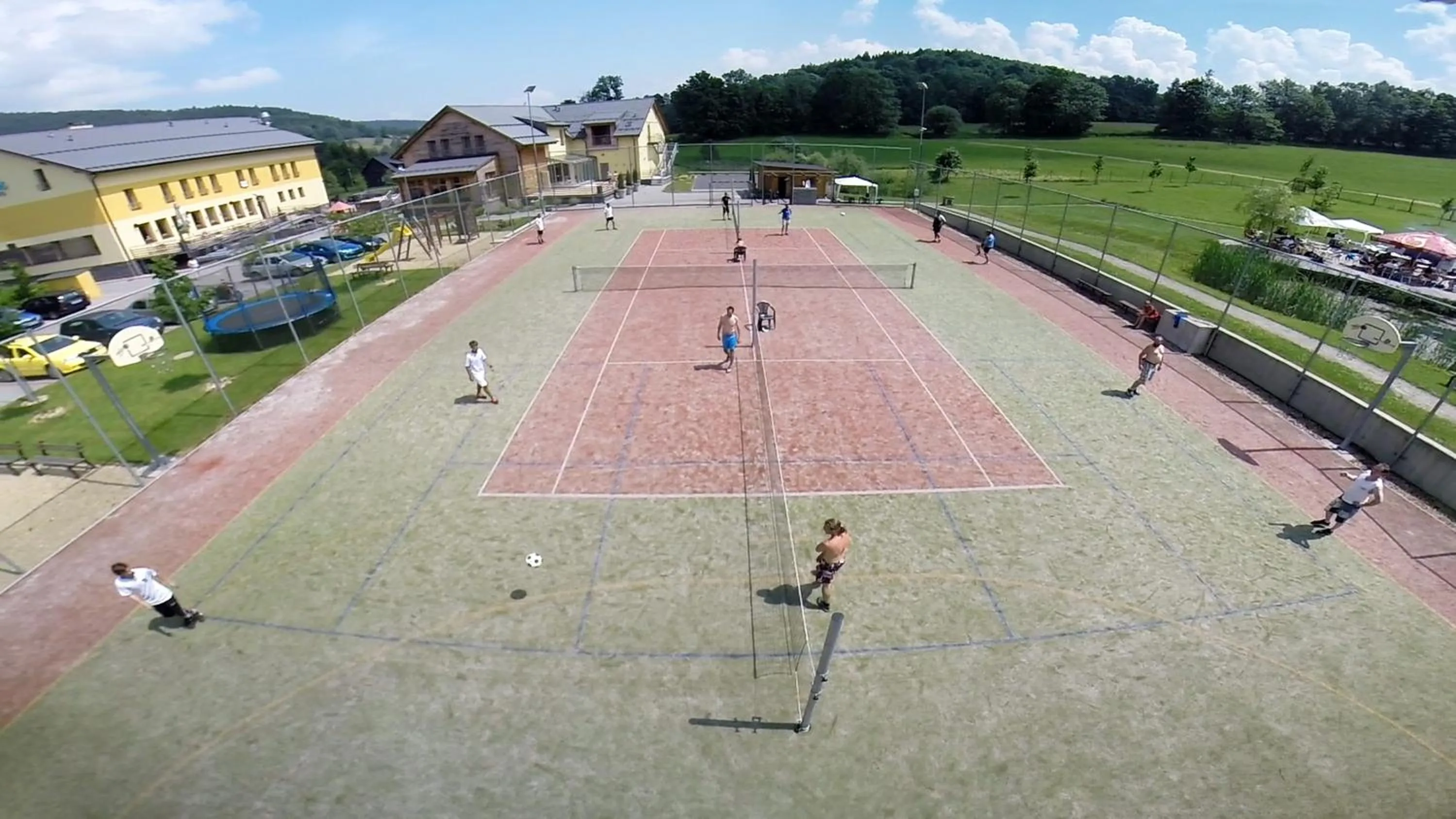 Tennis court in Hotel Helios