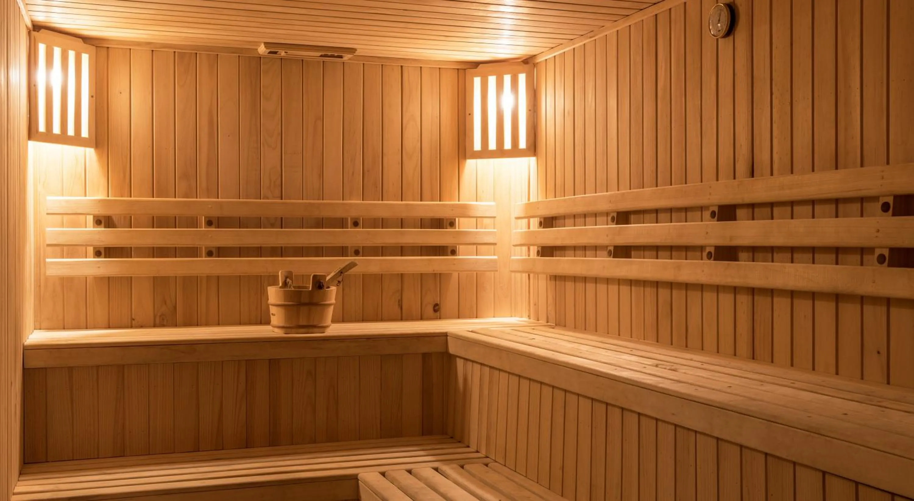Sauna in Río Serrano Hotel + Spa