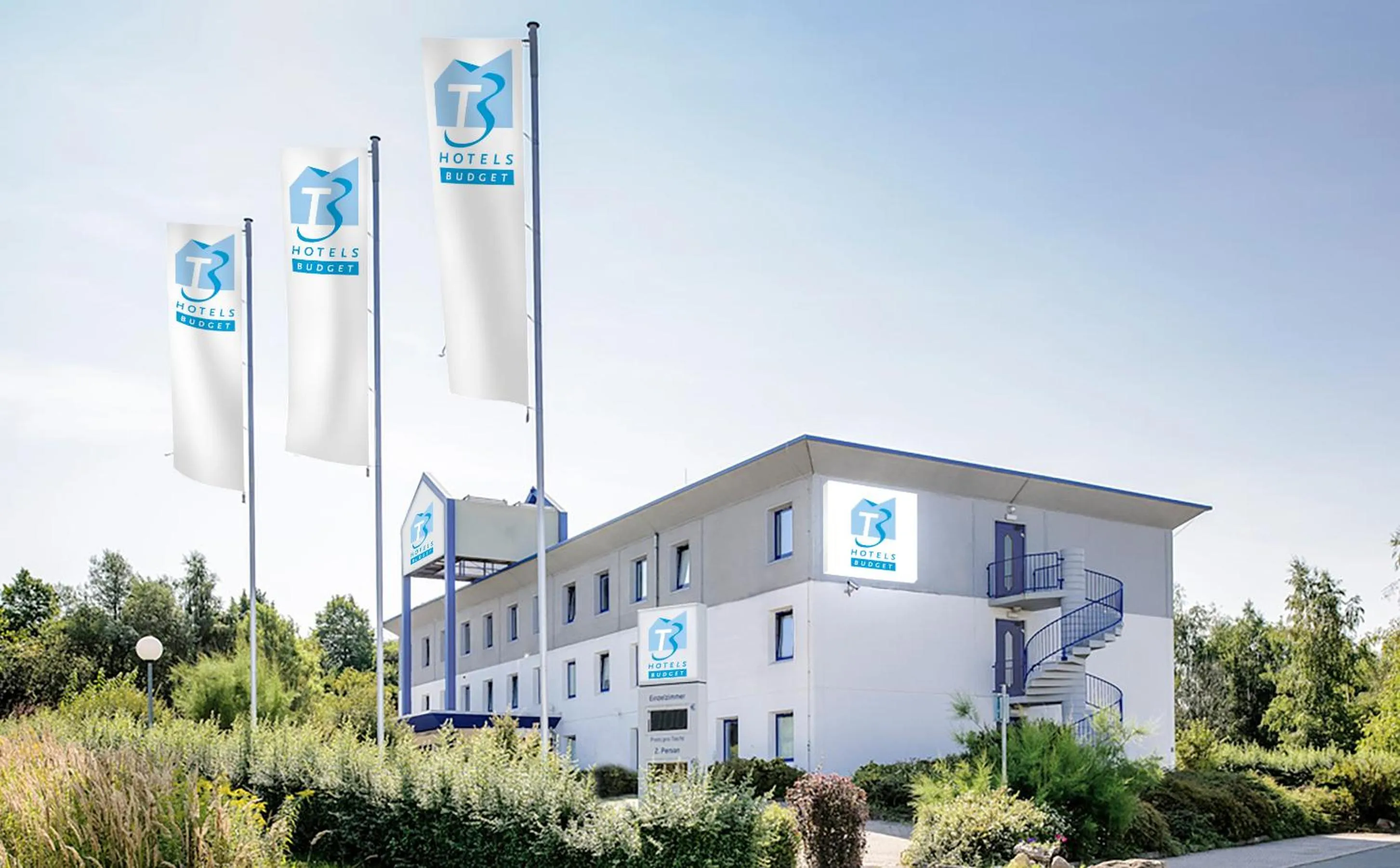 Facade/entrance in T3 Budget Zwickau