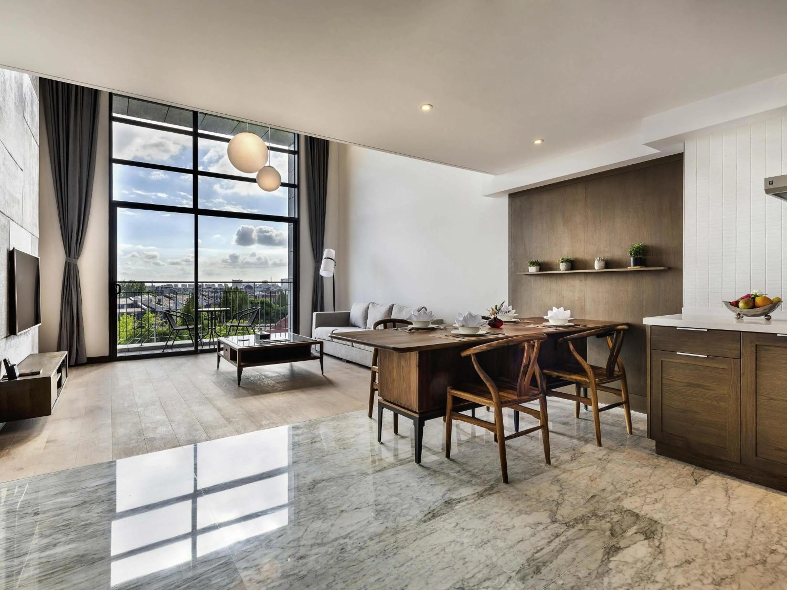 Property building in Novotel Suites Shanghai Hongqiao