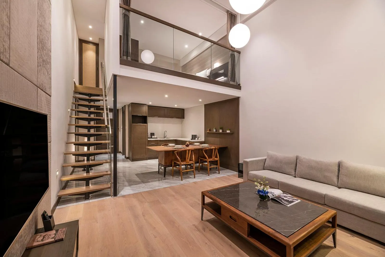 Living room in Novotel Suites Shanghai Hongqiao