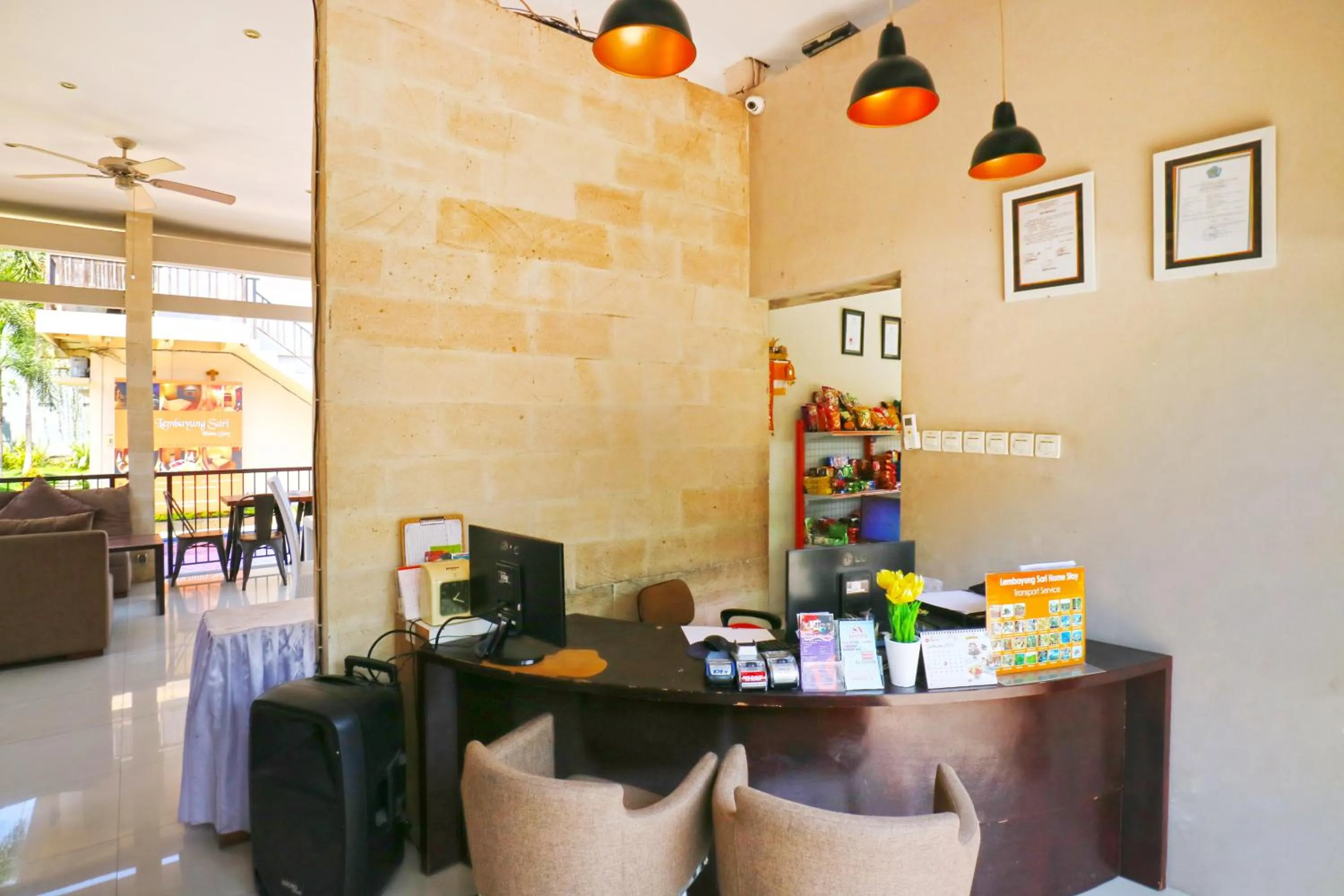 Lobby or reception in Lembayung Sari Homestay