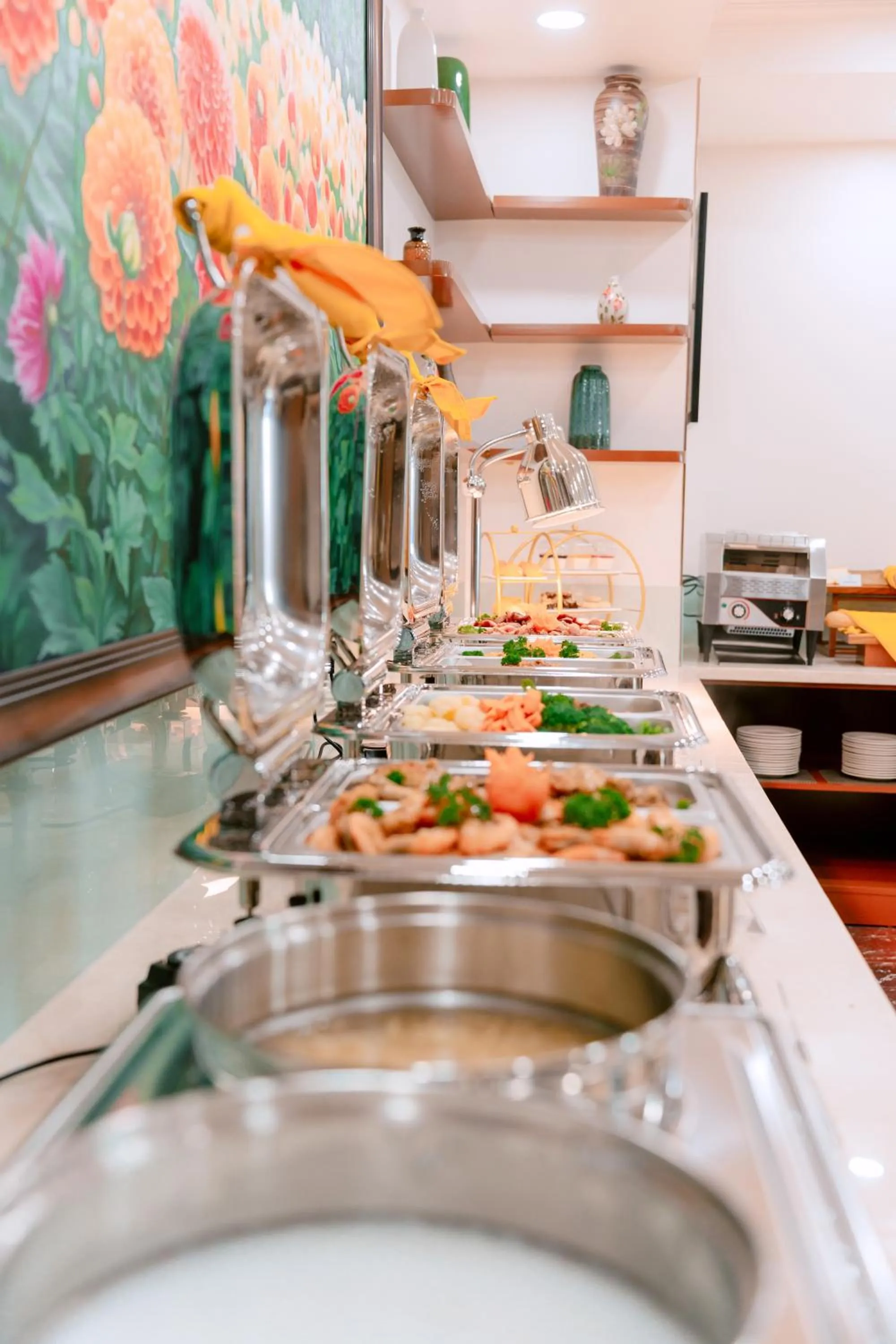 Buffet breakfast in DAHLIALAND SAIGON HOTEL & SWIMMING PooL