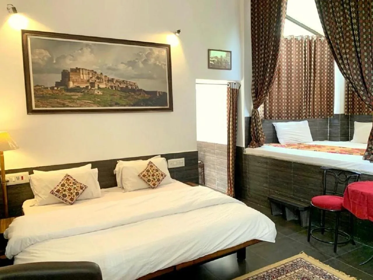 Bed in Haveli Expedition & Resort