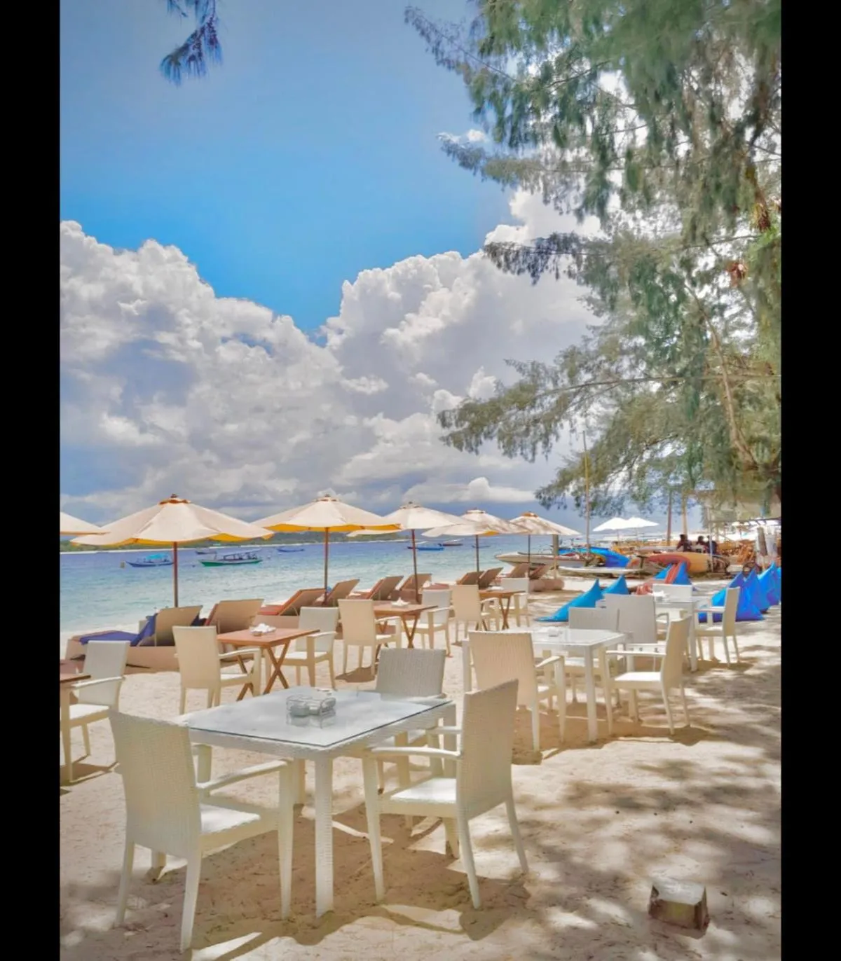 Natural landscape in Laguna Gili
