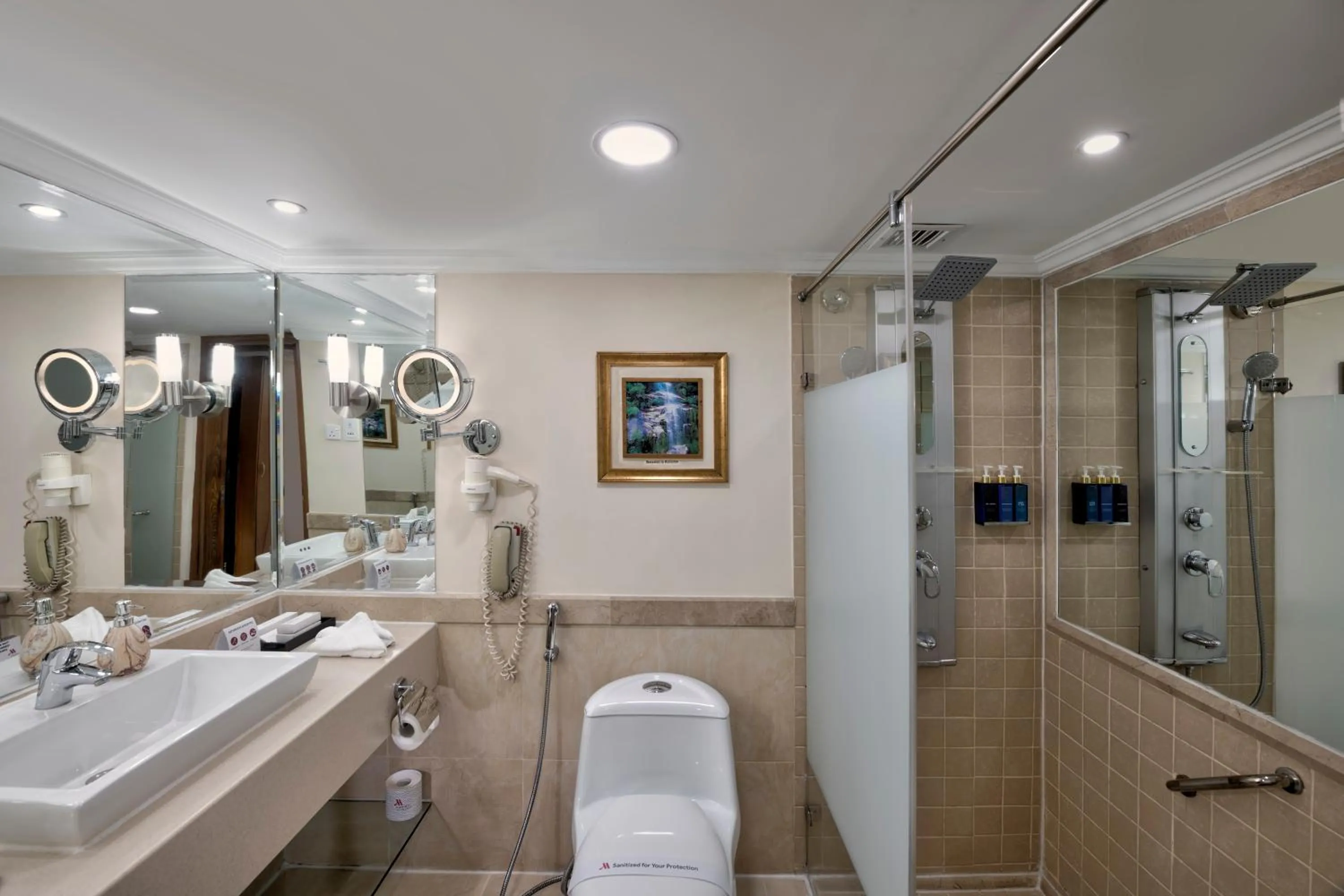 Shower in Islamabad Marriott Hotel