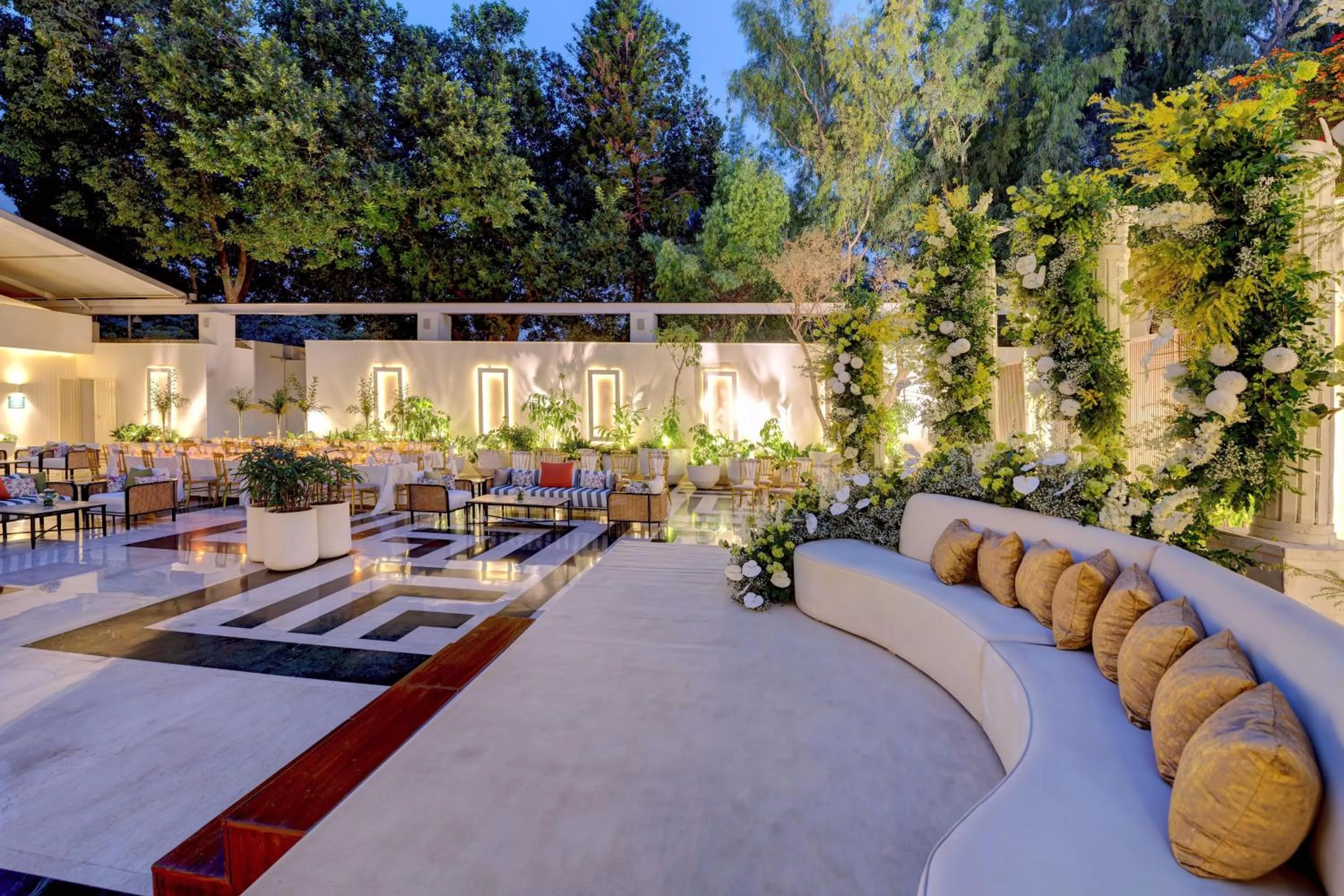 Inner courtyard view in Islamabad Marriott Hotel