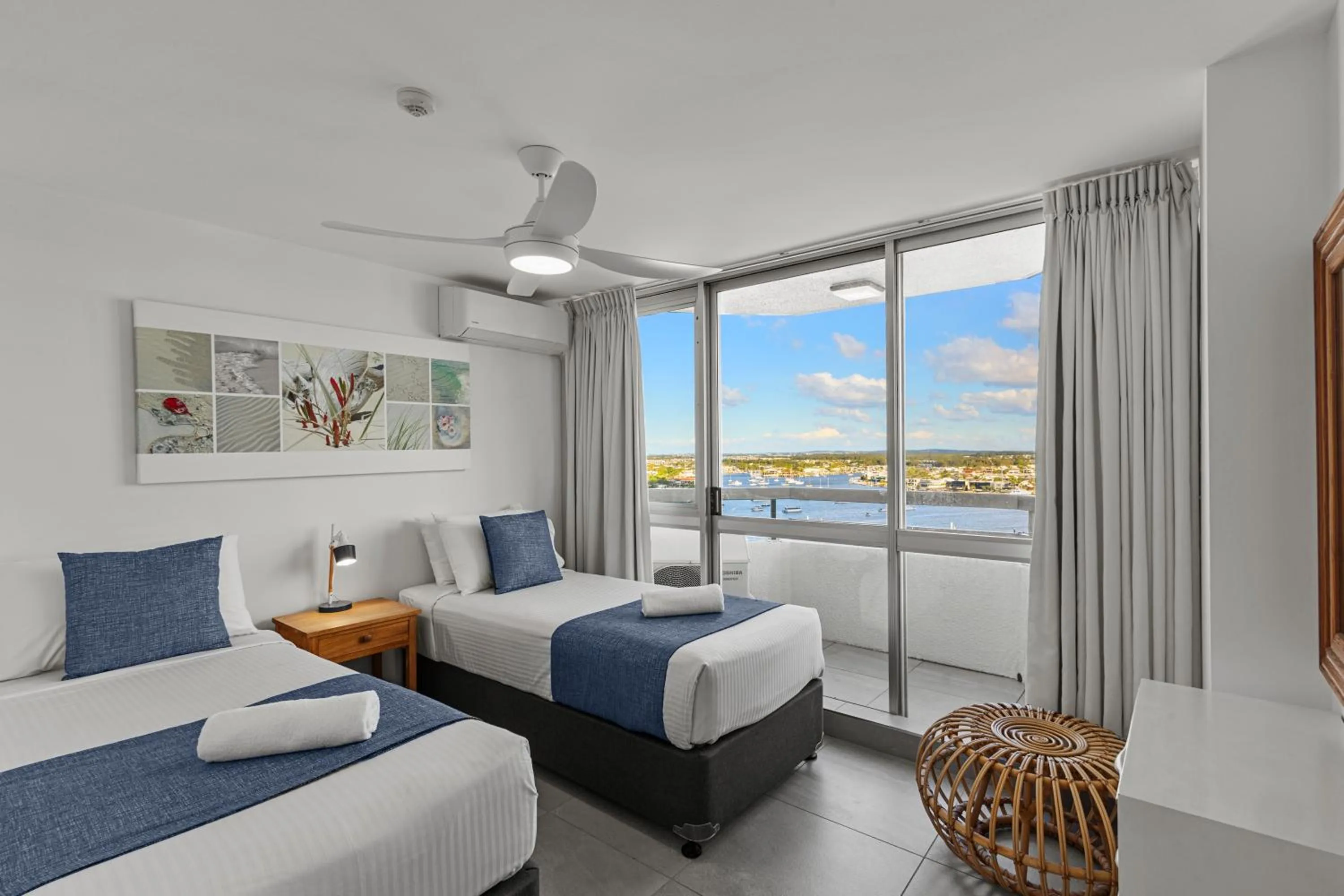 Bedroom, Bed in Newport Mooloolaba Apartments