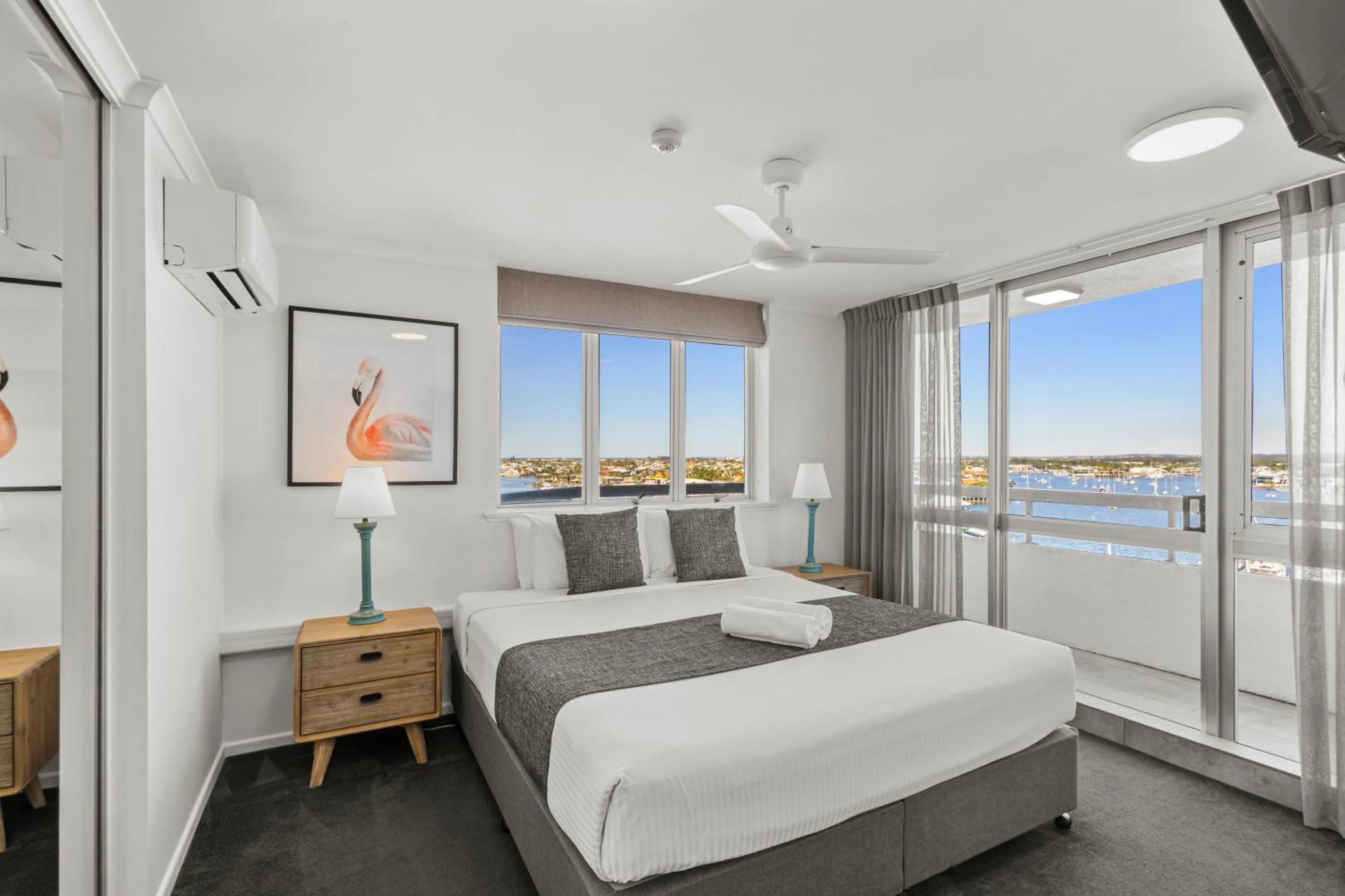 Bedroom, Bed in Newport Mooloolaba Apartments