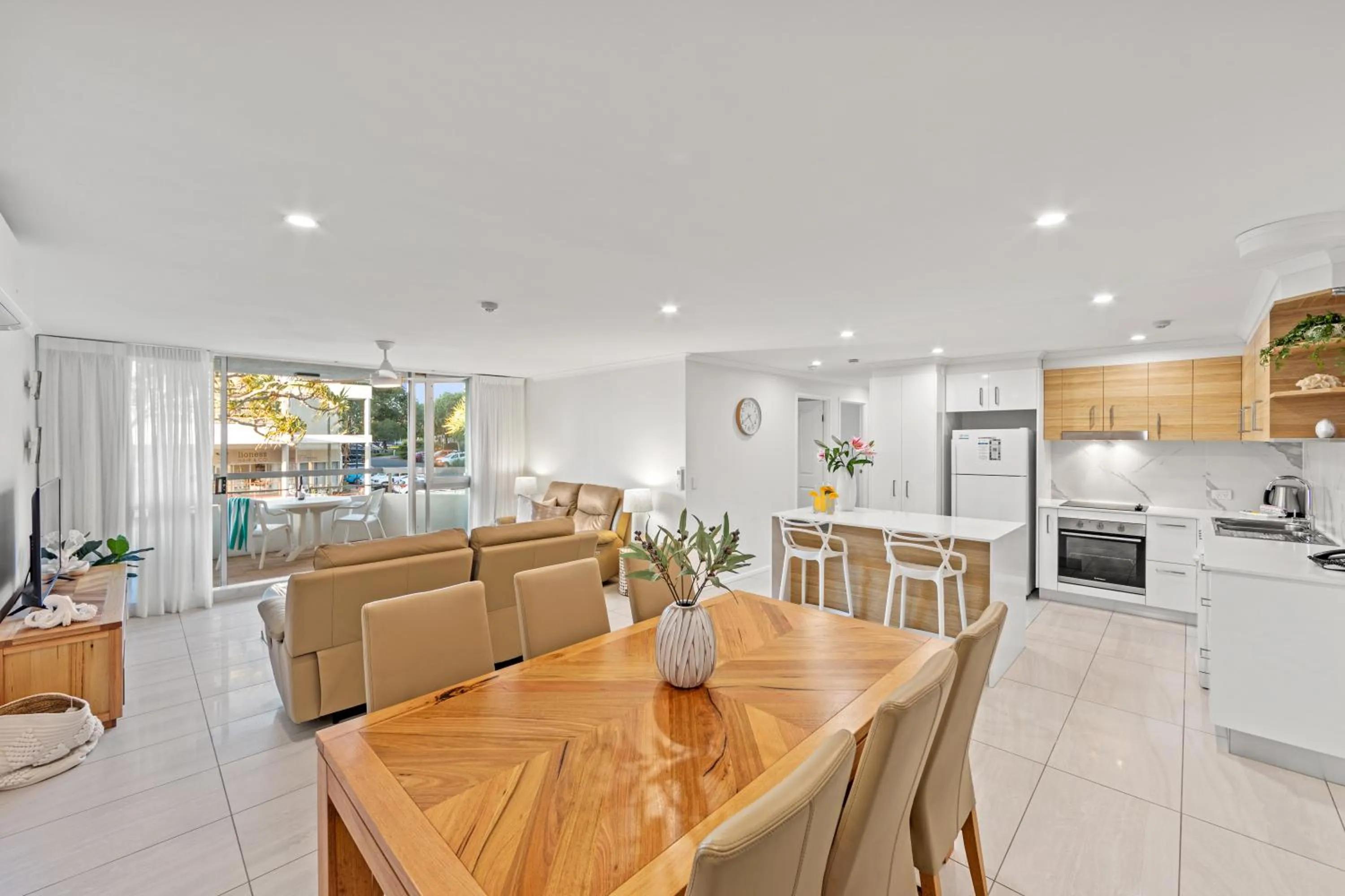 Dining area in Newport Mooloolaba Apartments