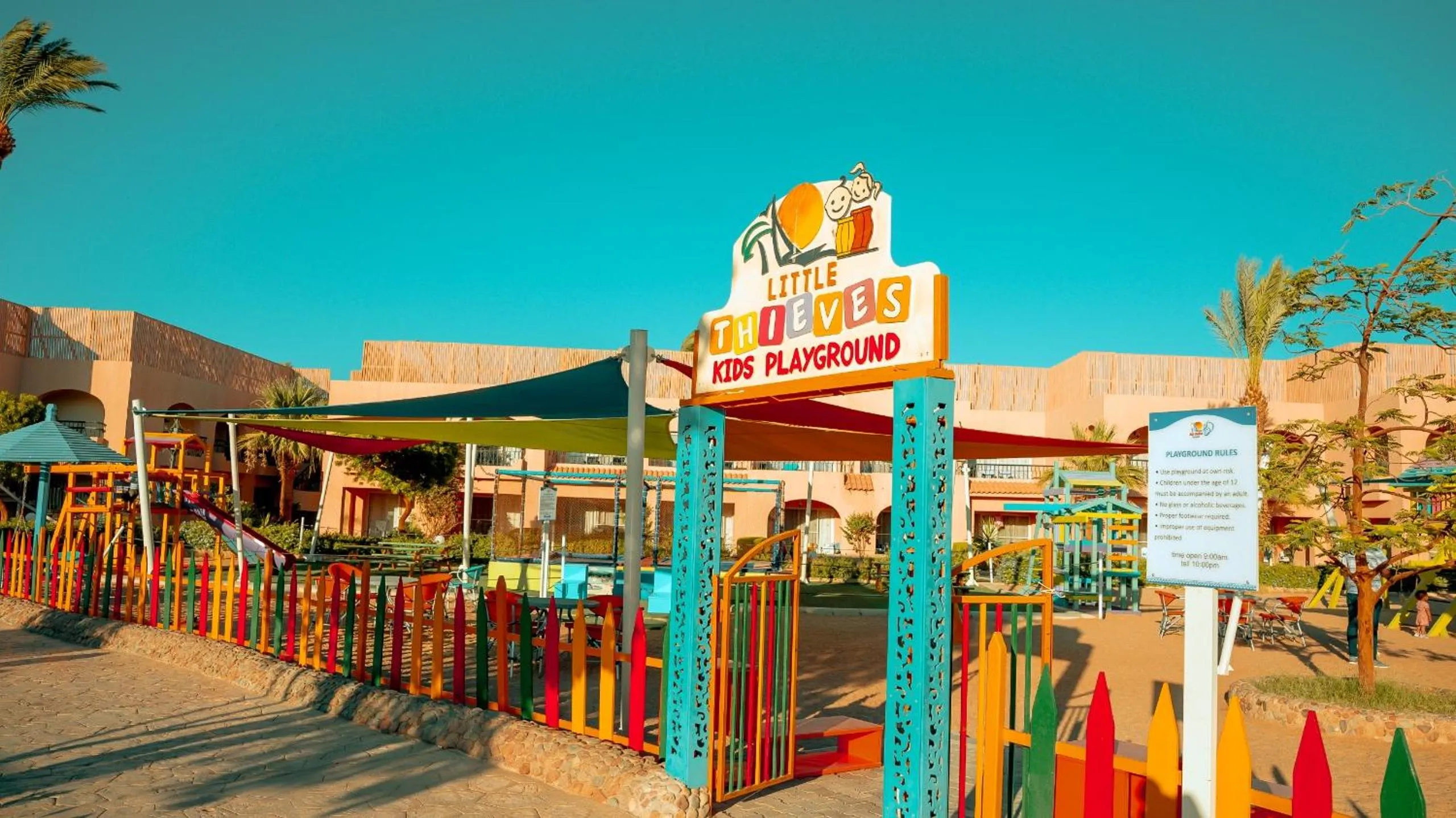 Children play ground in Ali Baba Palace Resort