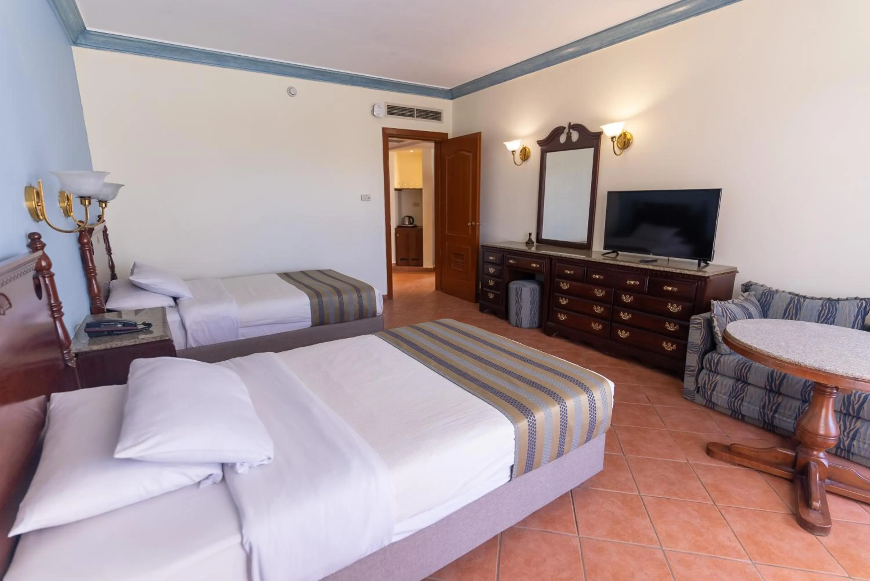 Bed in Ali Baba Palace Resort