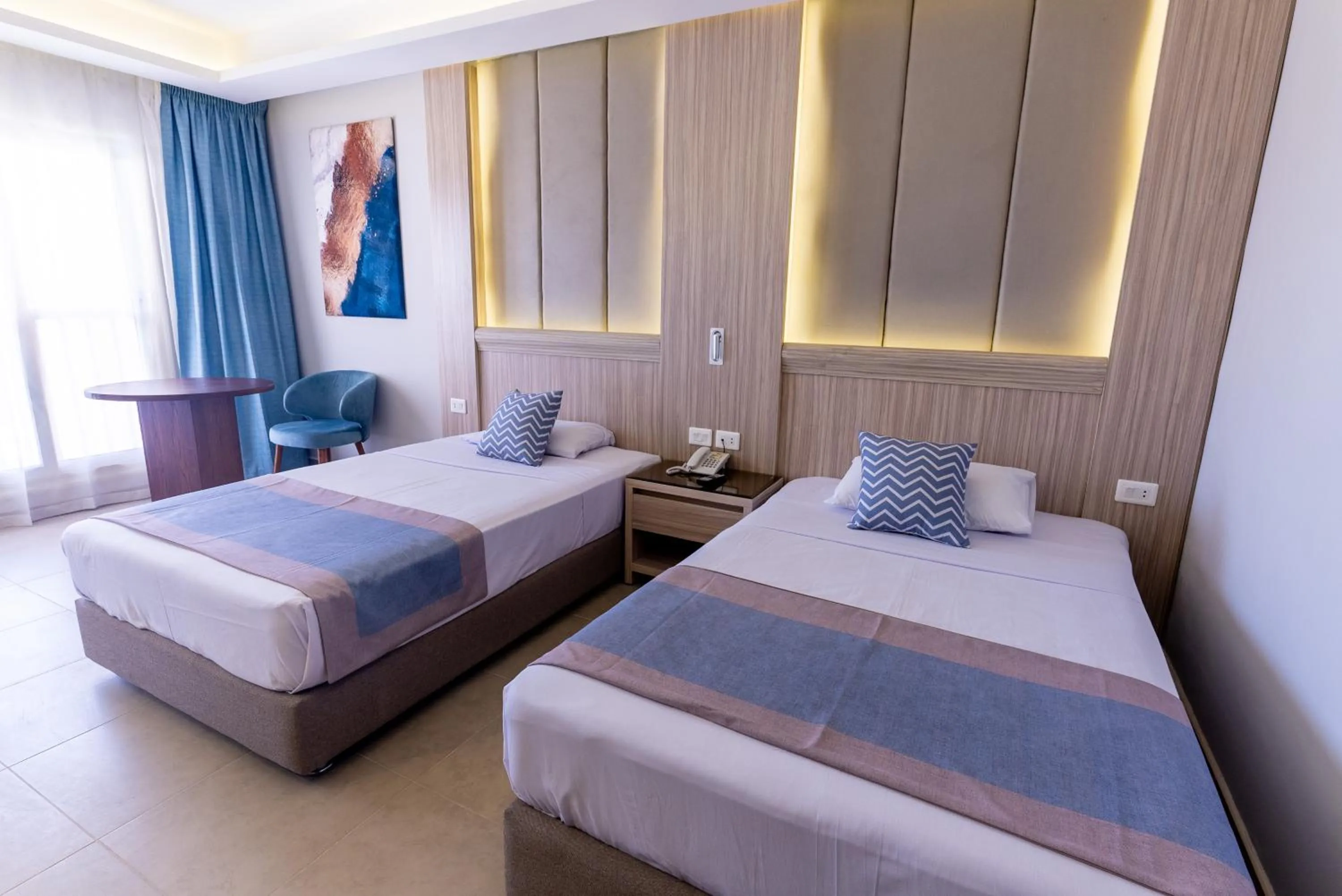 Bed in Ali Baba Palace Resort