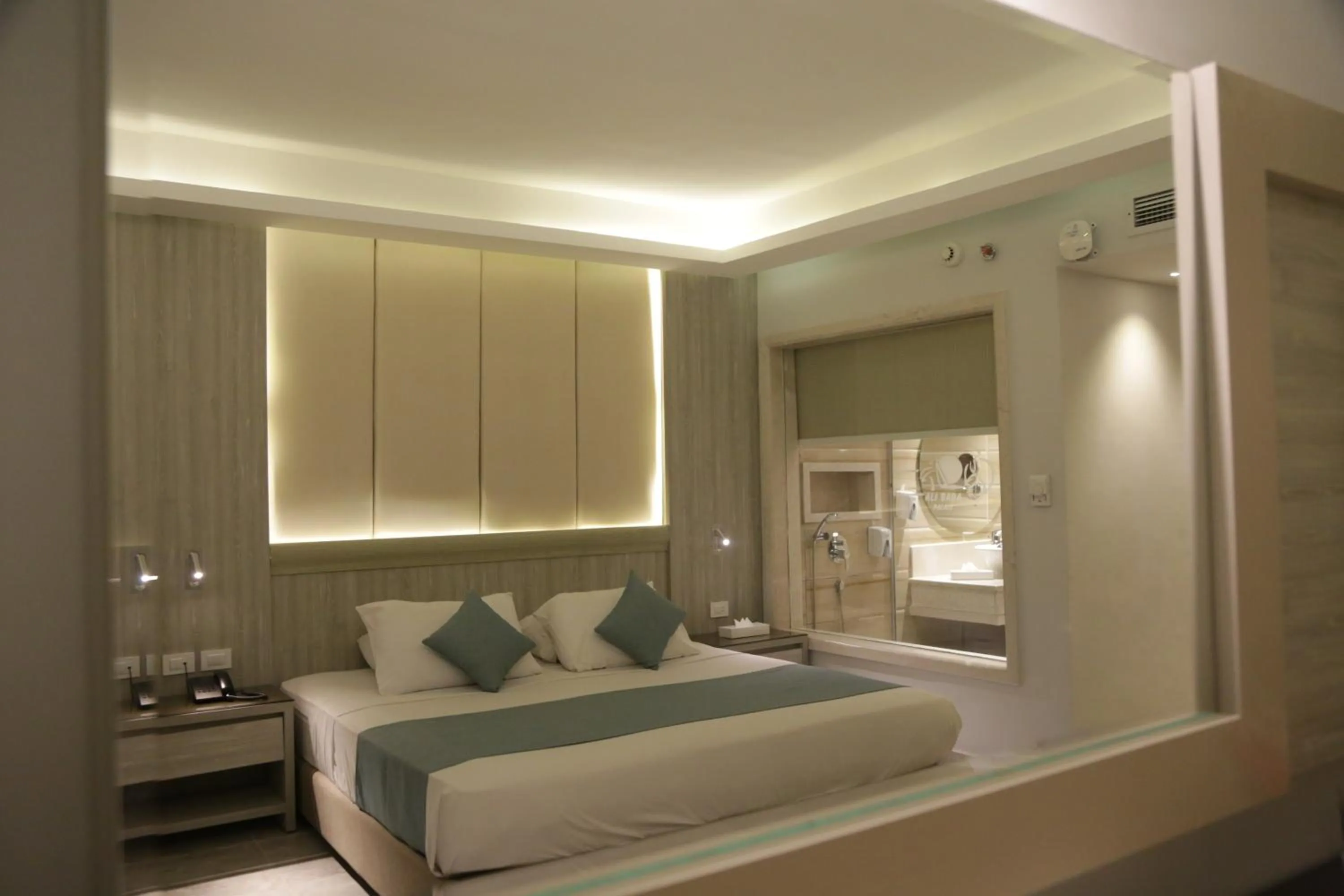 Bed in Ali Baba Palace Resort