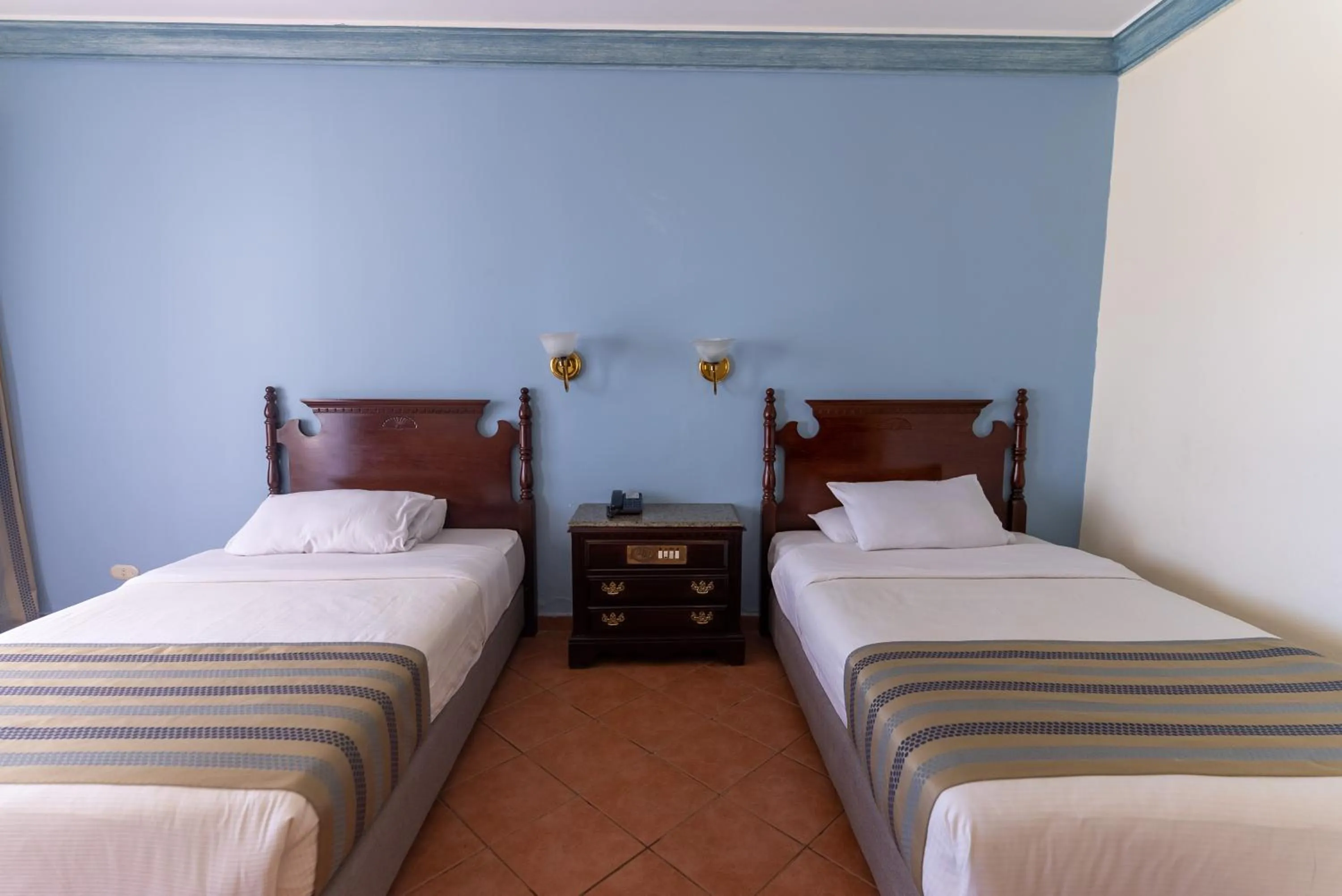 Bed in Ali Baba Palace Resort