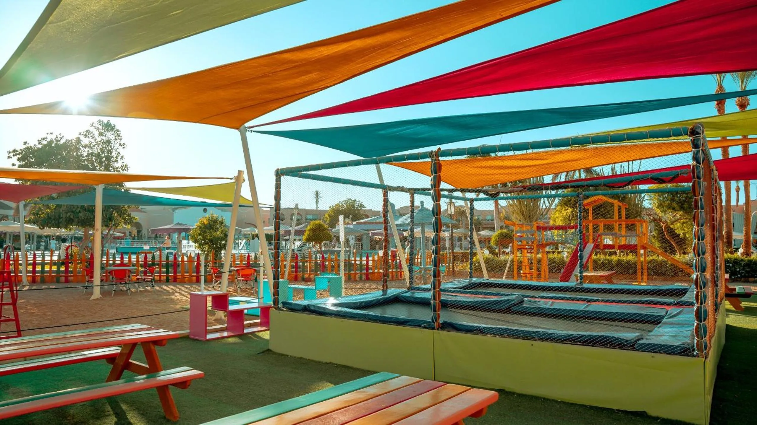 Children play ground in Ali Baba Palace Resort