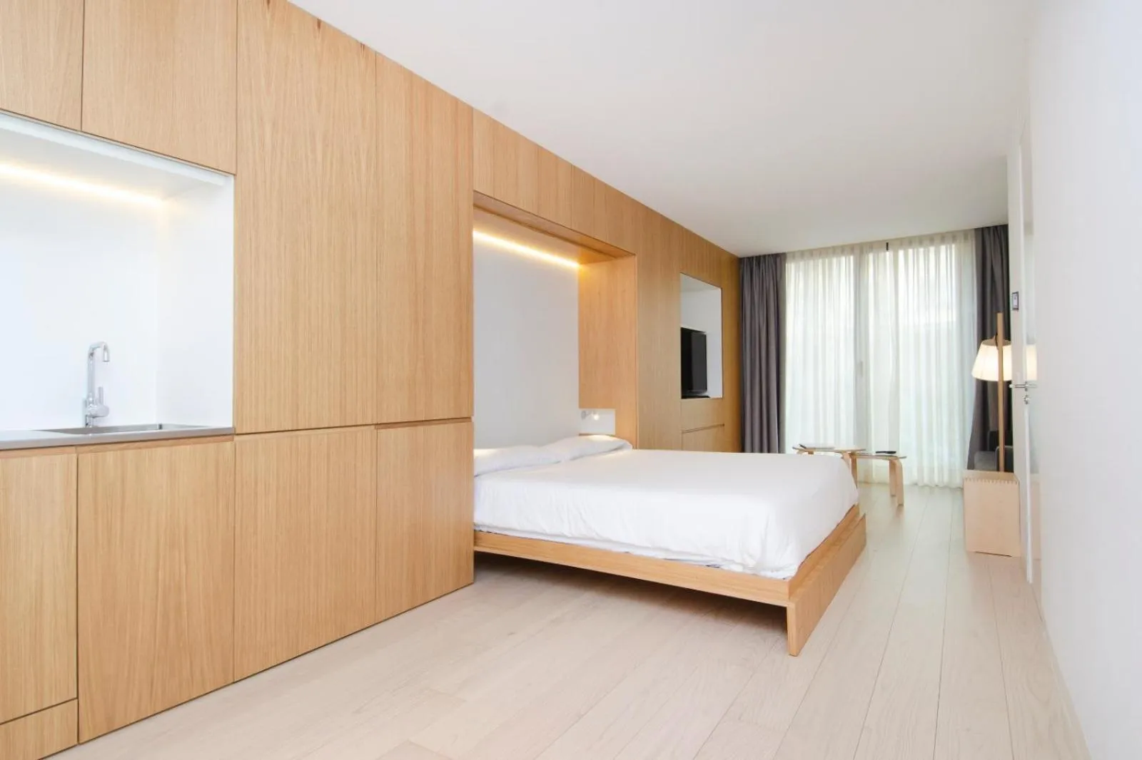 Bed in Hoom Apartments Juan Bravo