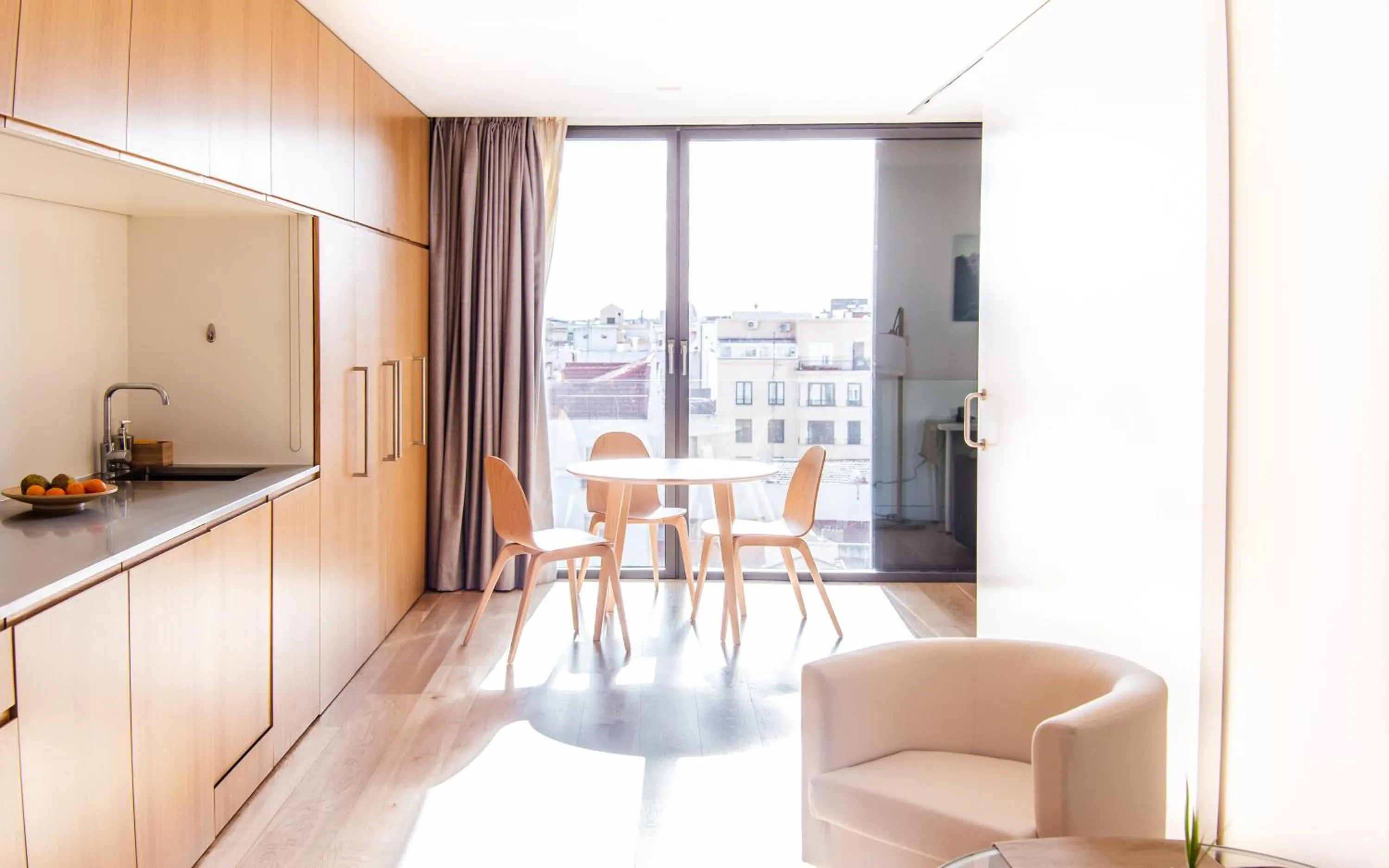 Seating area in Hoom Apartments Juan Bravo