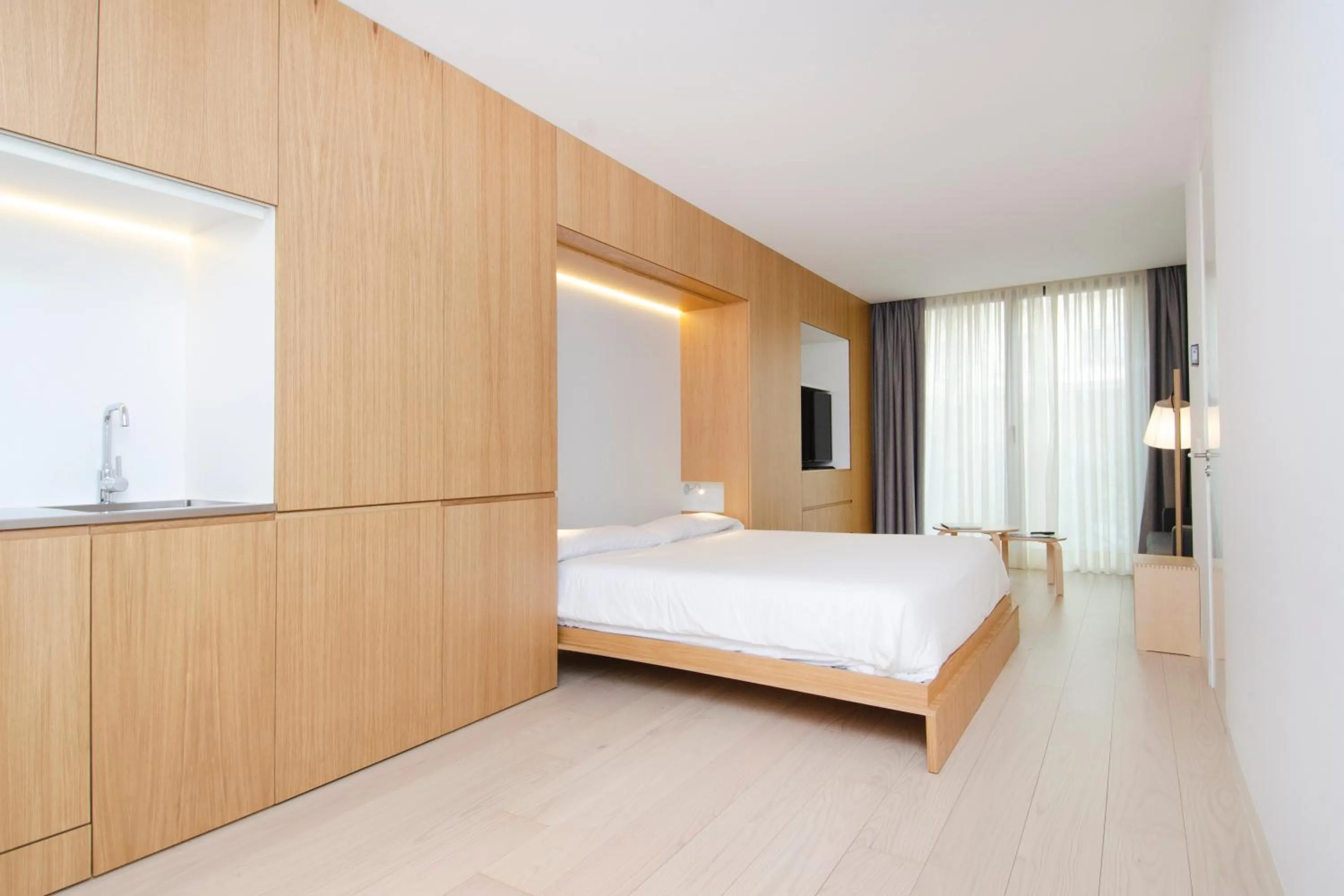 Bed in Hoom Apartments Juan Bravo