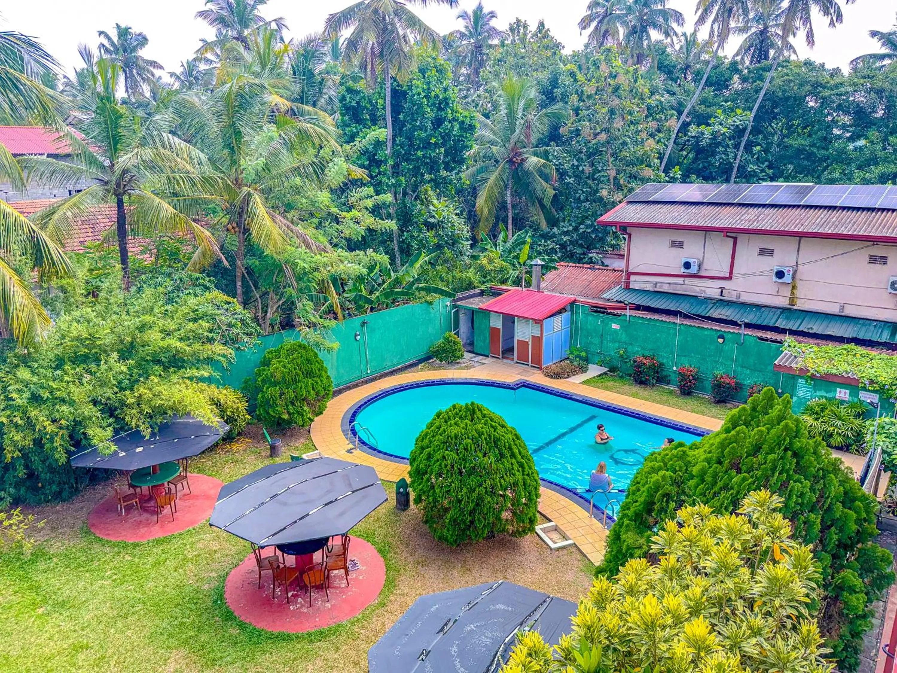 Pool view in Airport Green View Hotel Katunayake