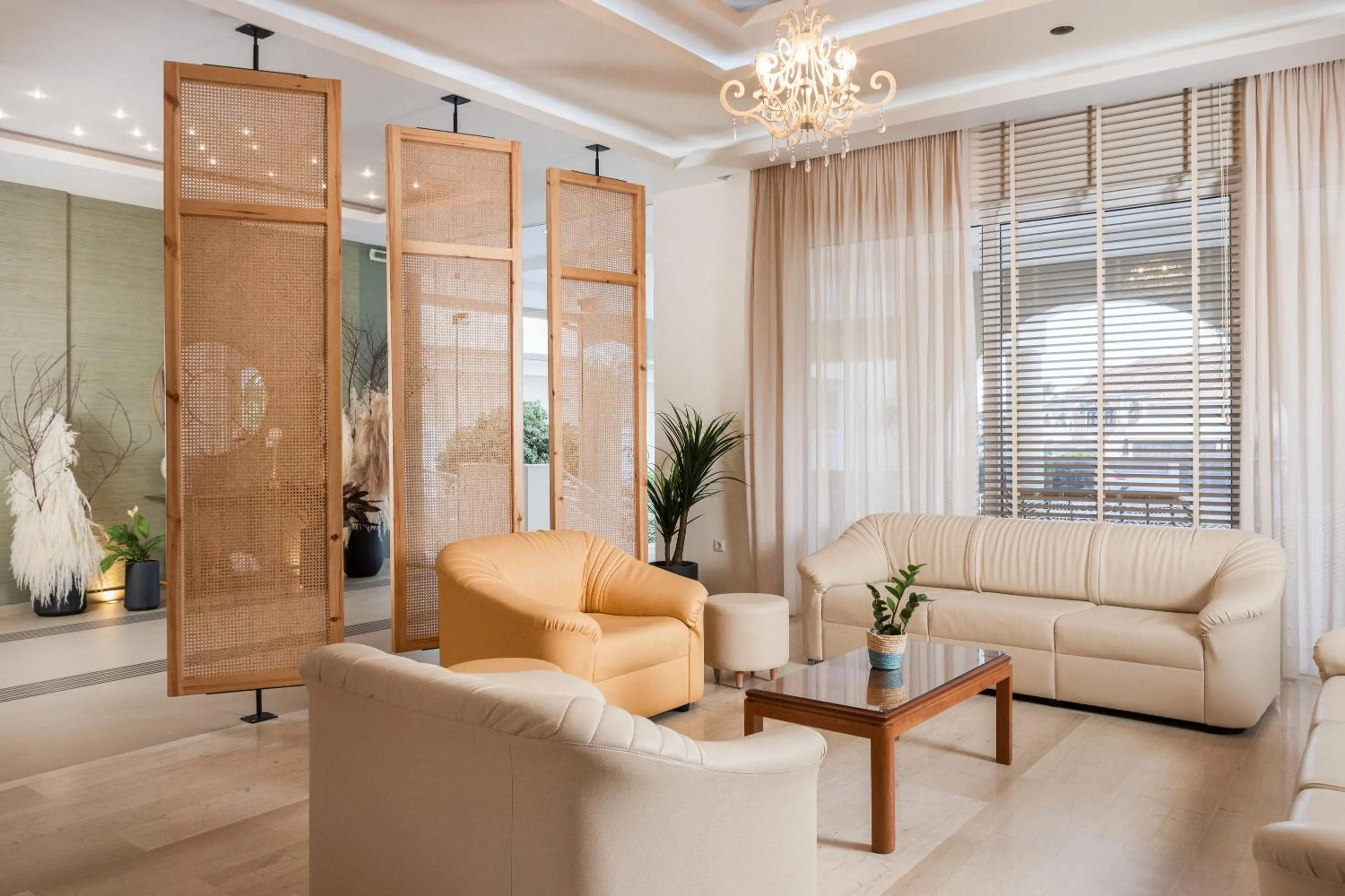 Communal lounge/ TV room in Kalamaki Beach Hotel, Zakynthos Island