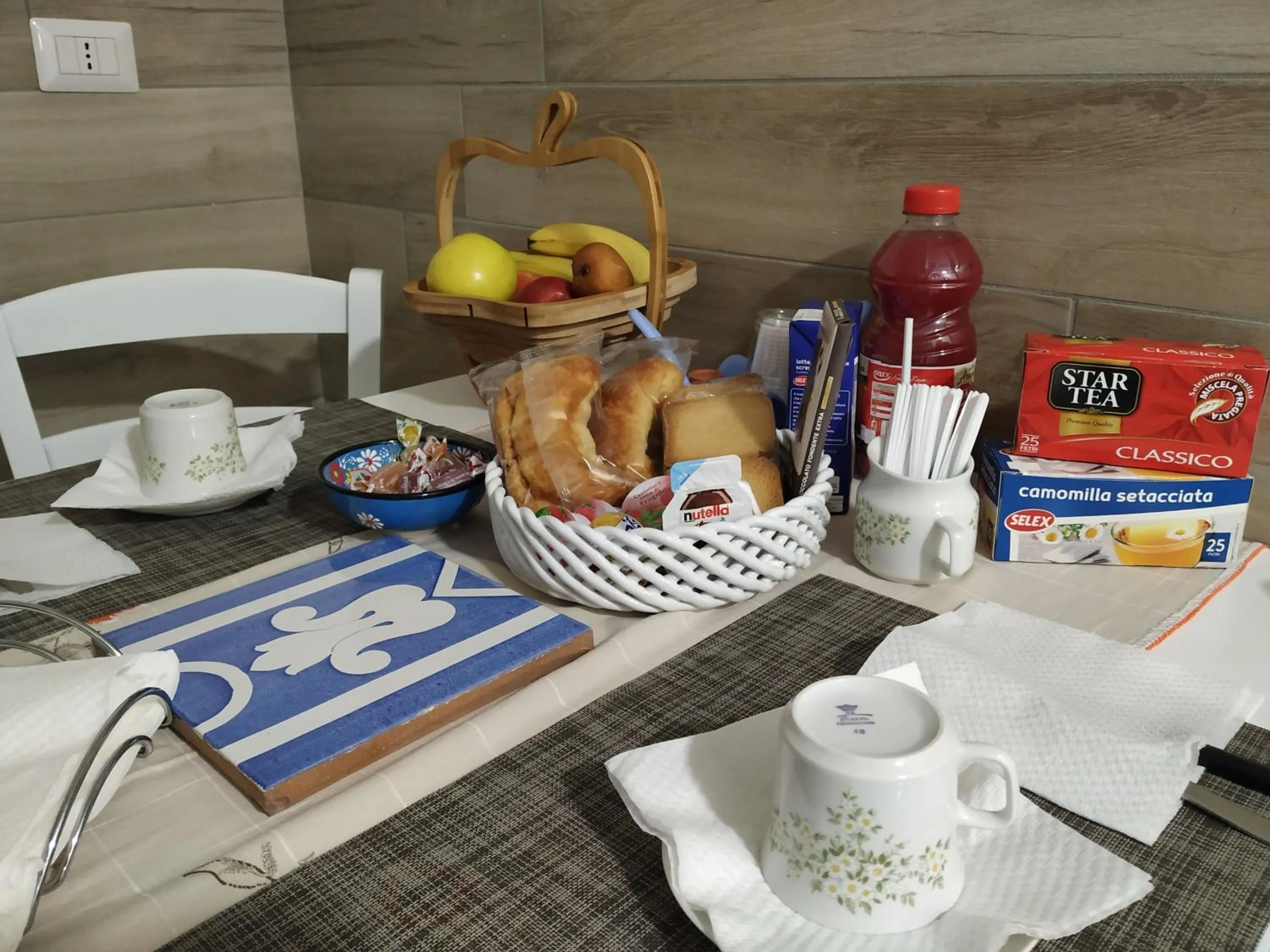 Food and drinks in il Timone B&B