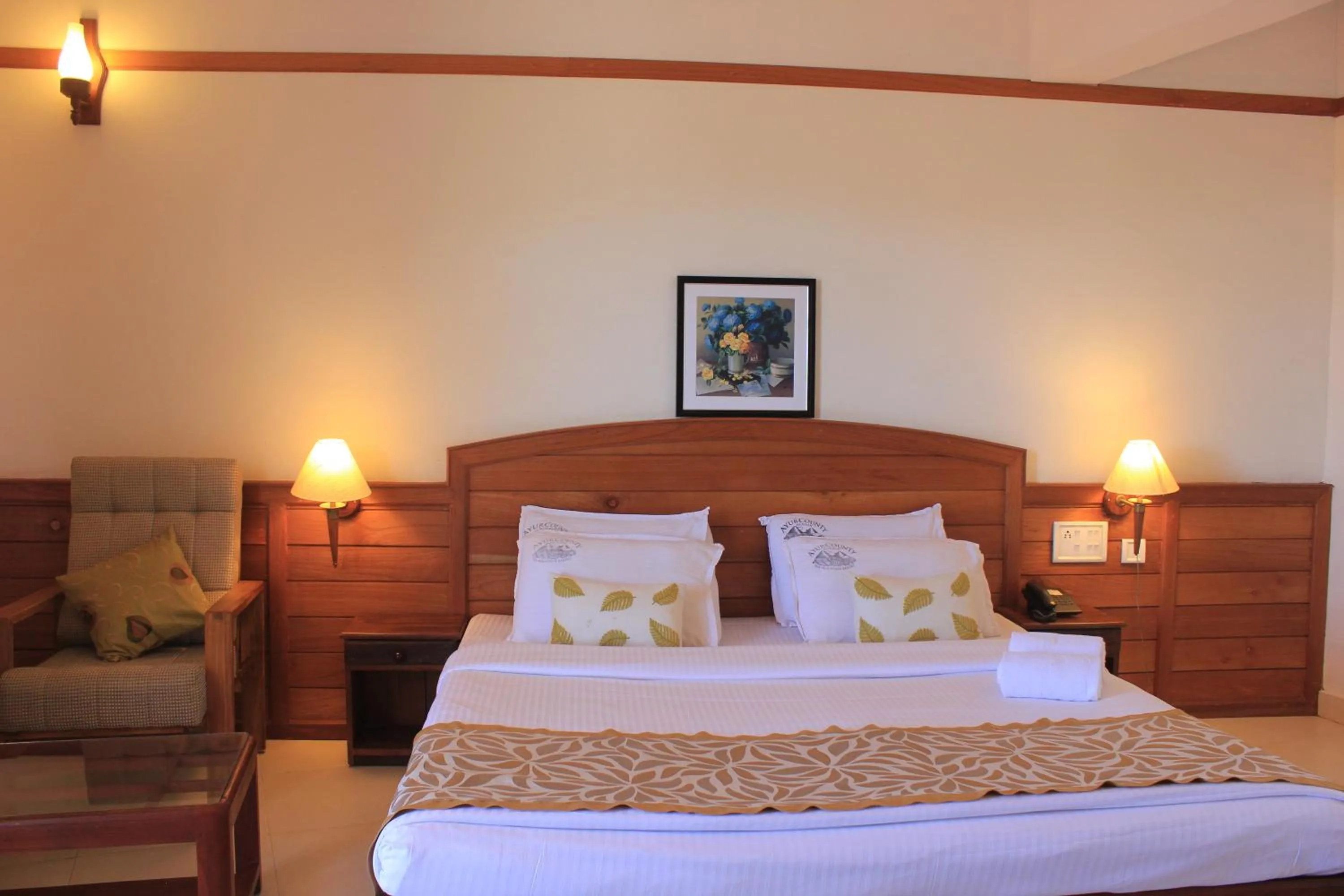 Bedroom, Bed in Ayur County Resort