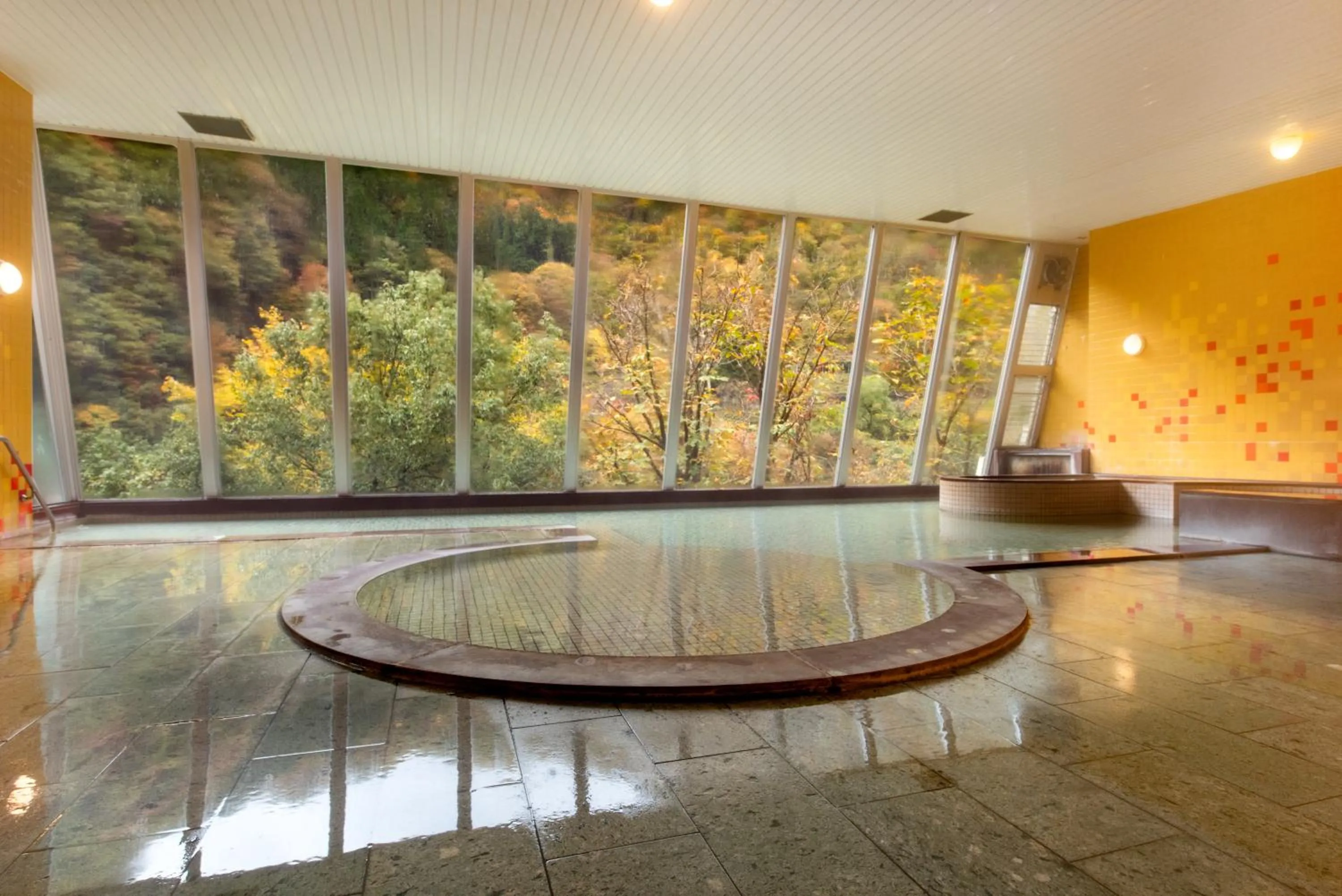 Hot Spring Bath in Hotel Kurobe