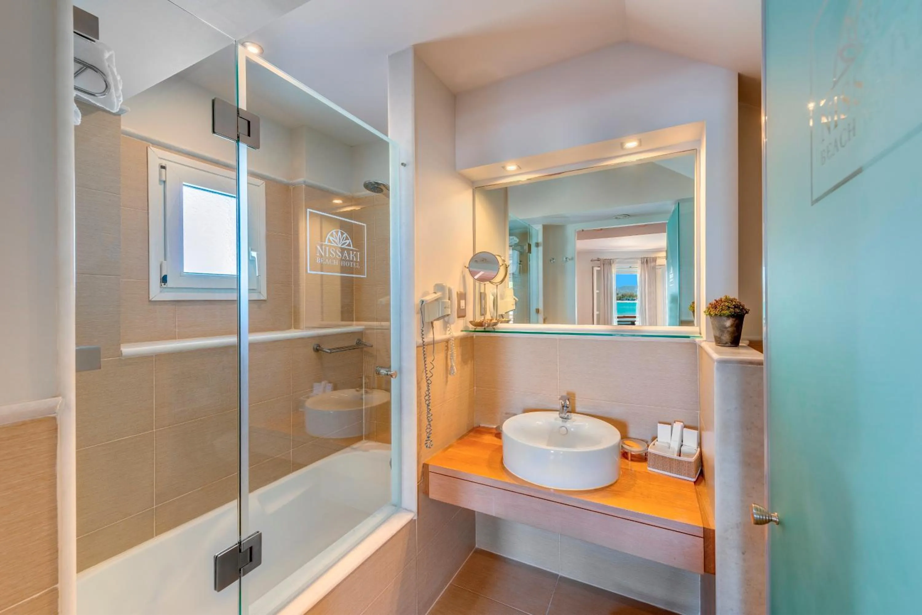 Shower in Nissaki Beach Hotel