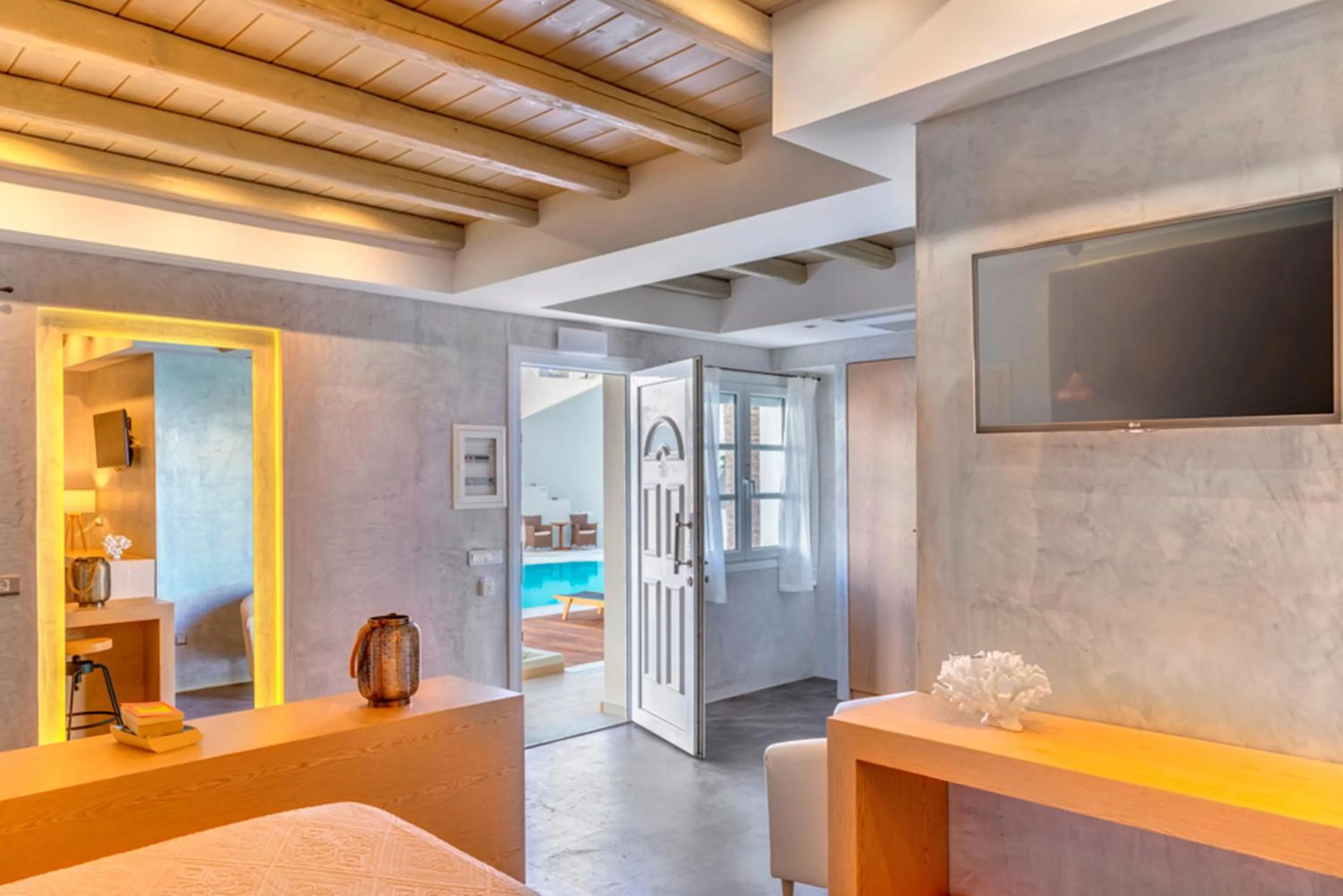 Bedroom in Nissaki Beach Hotel